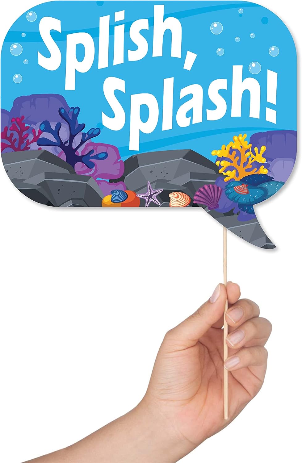 Under The Sea Photo Booth Props - 41 Piece Ocean Party Kit