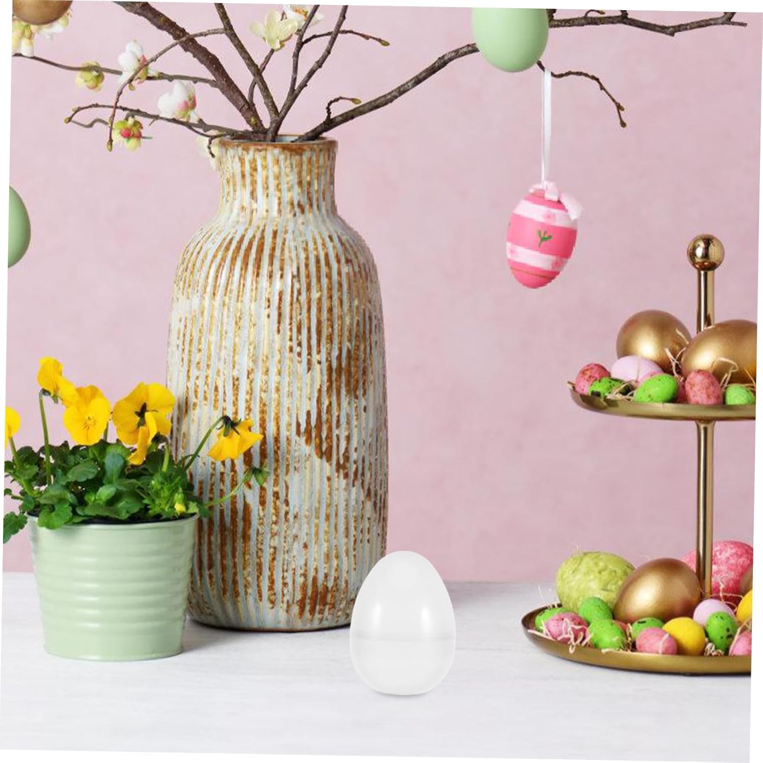 GLEAVI 6Pcs Jumbo Fillable Easter Eggs for Party Favors
