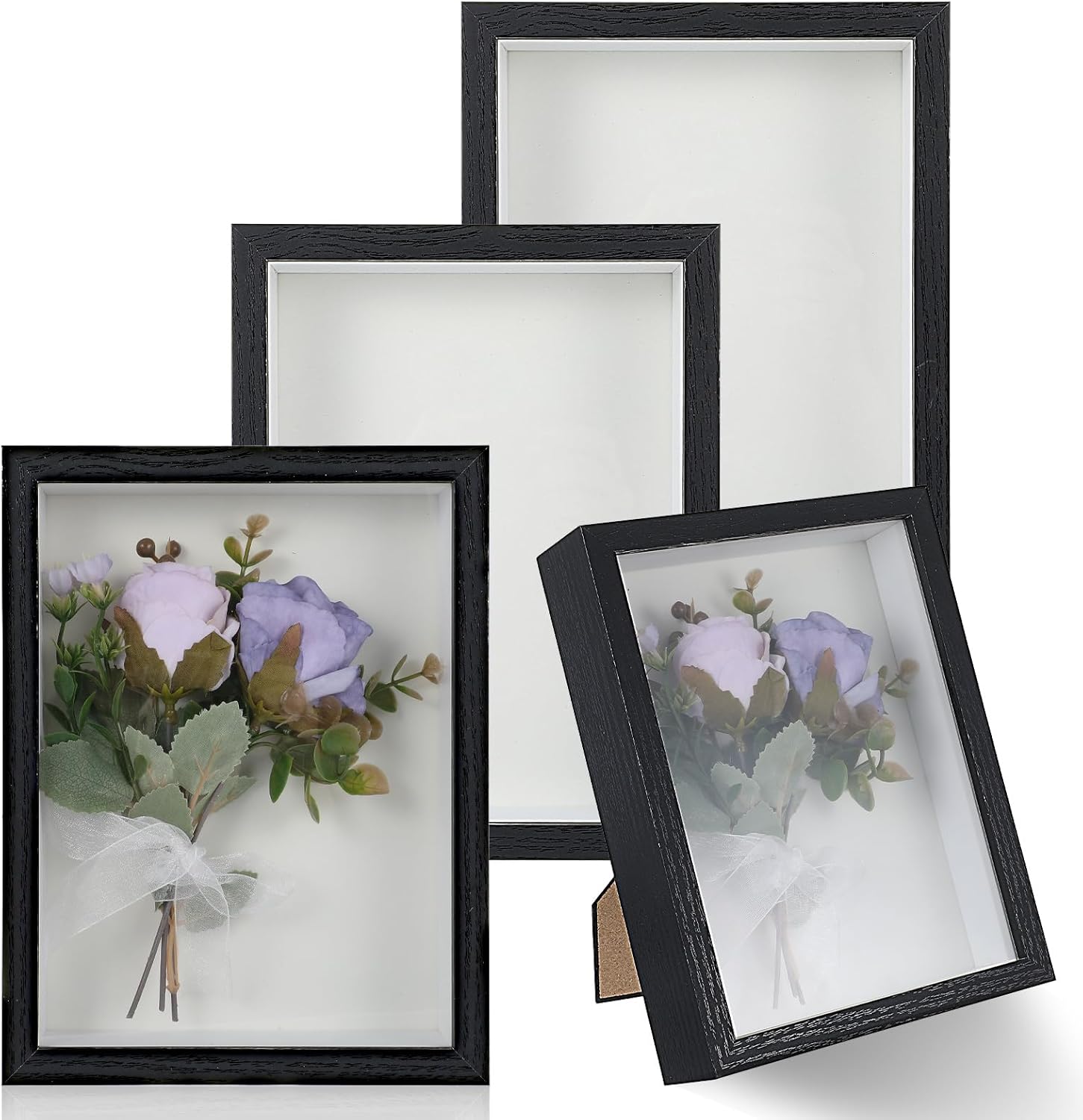 4 Pack 6x8 Inch Shadow Box Frame Display Case