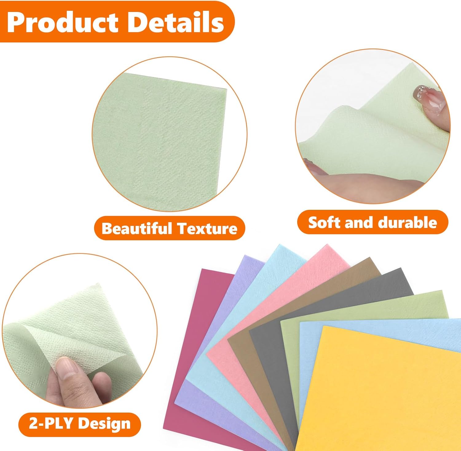 MITINU Cocktail Napkin Paper 9 Colors
