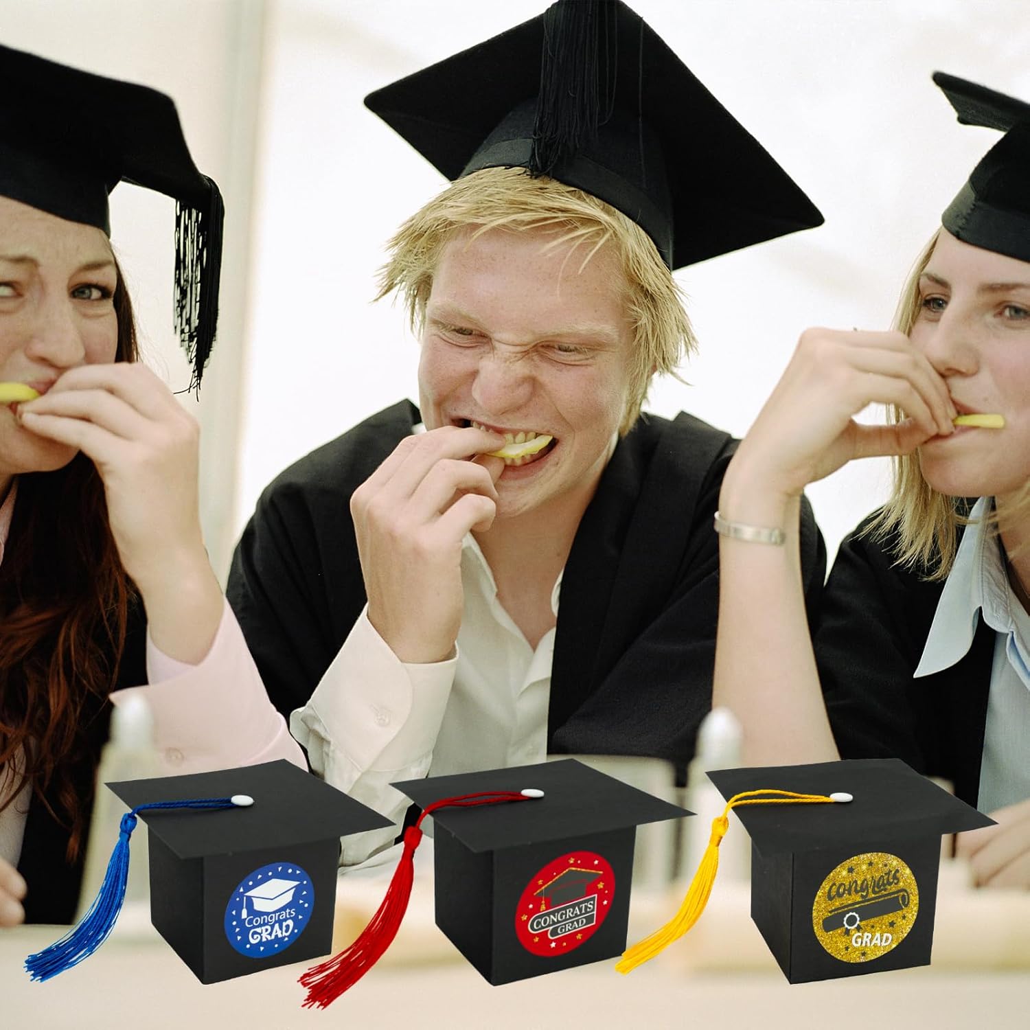 Phedrew Graduation Candy Boxes with Stickers