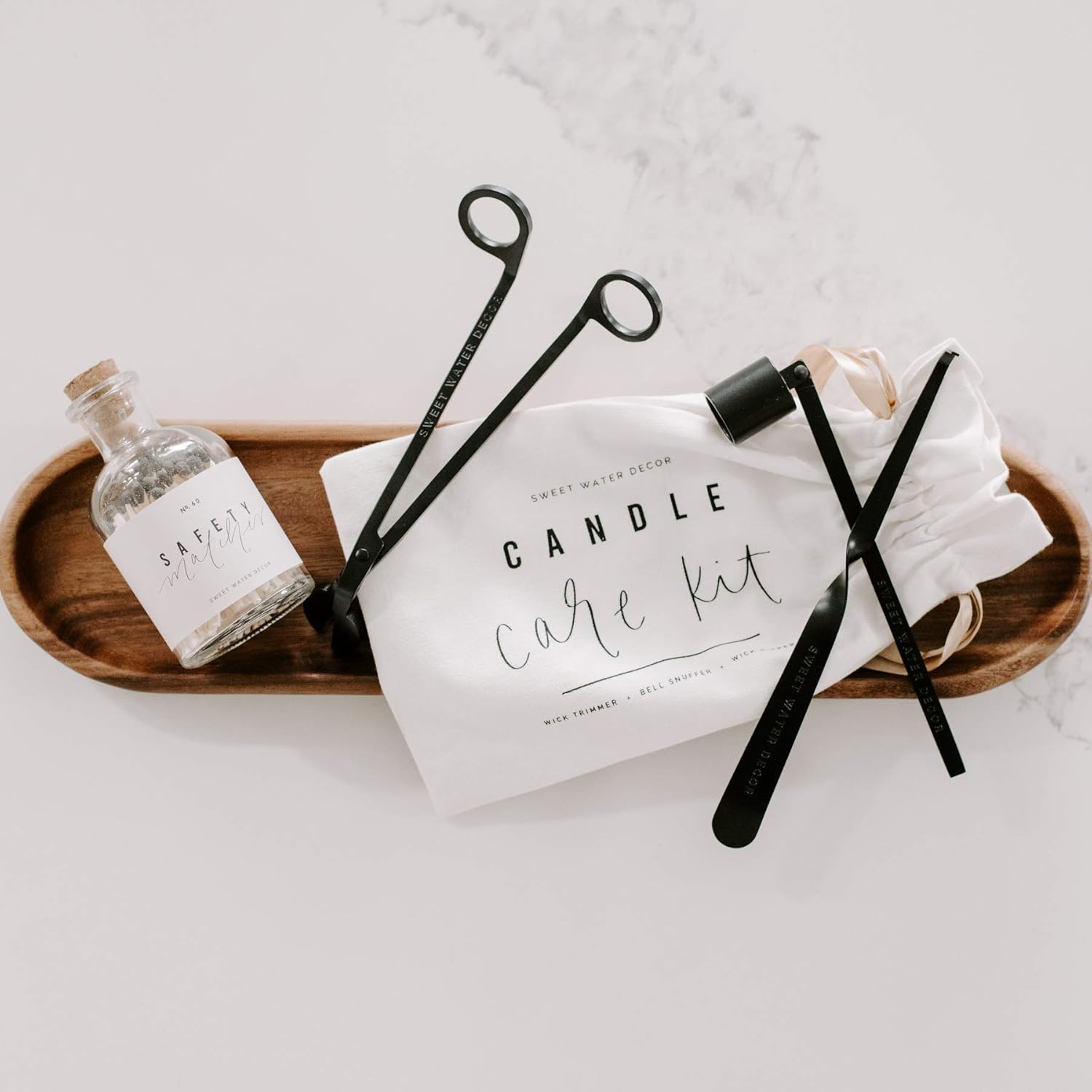 Sweet Water Decor Candle Care Kit Matte Black
