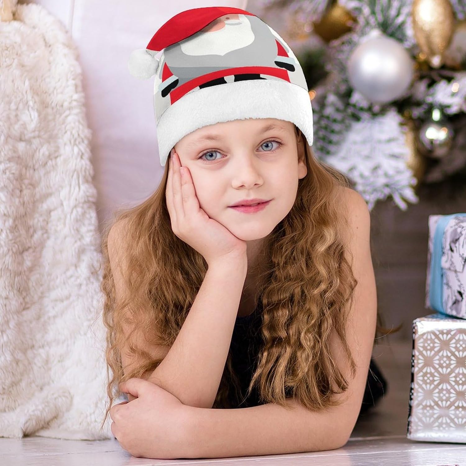 Santa Hat Gnome Christmas Headwear for Adults
