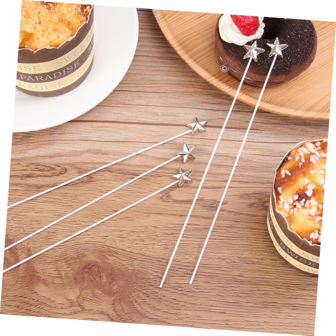 ABOOFAN Star Cake Topper Set 50 Pcs Birthday Decorations