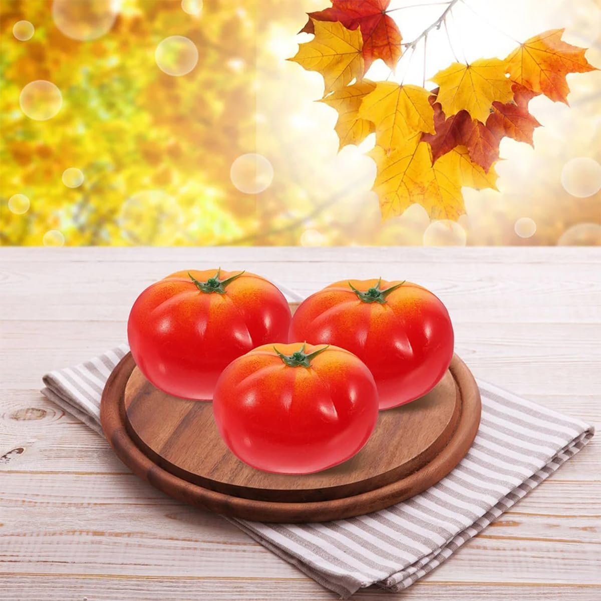6pcs Foam Tomato Artificial Vegetable Home Decor Photo Prop