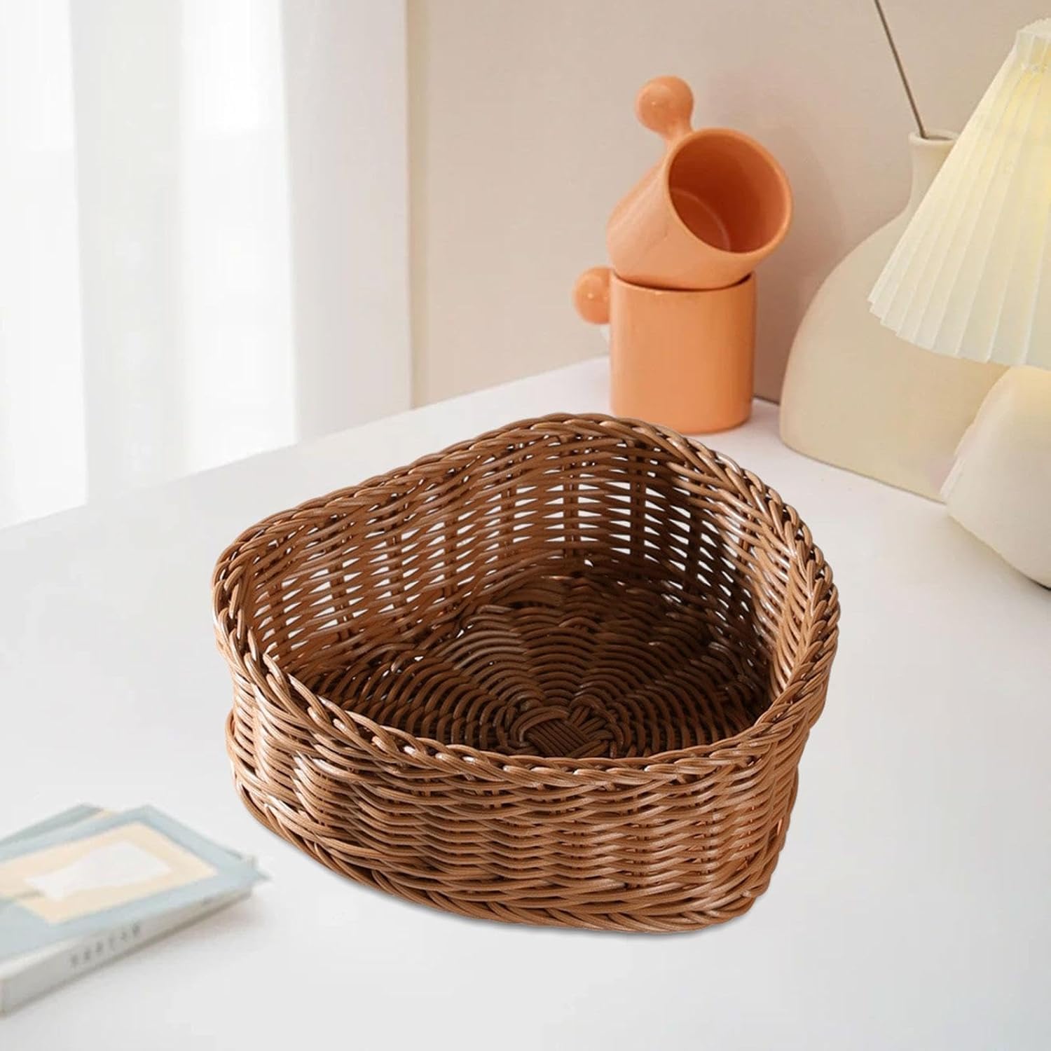 Heart Shaped Woven Basket for Valentine Wedding Party