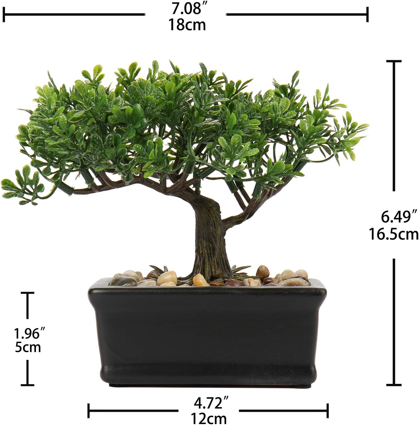 Artificial Juniper Bonsai Tree with Ceramic Pot