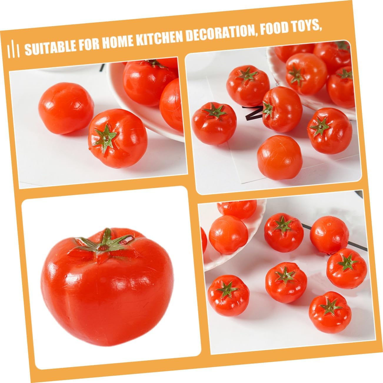 PRETYZOOM 6pcs Realistic Artificial Tomato Props