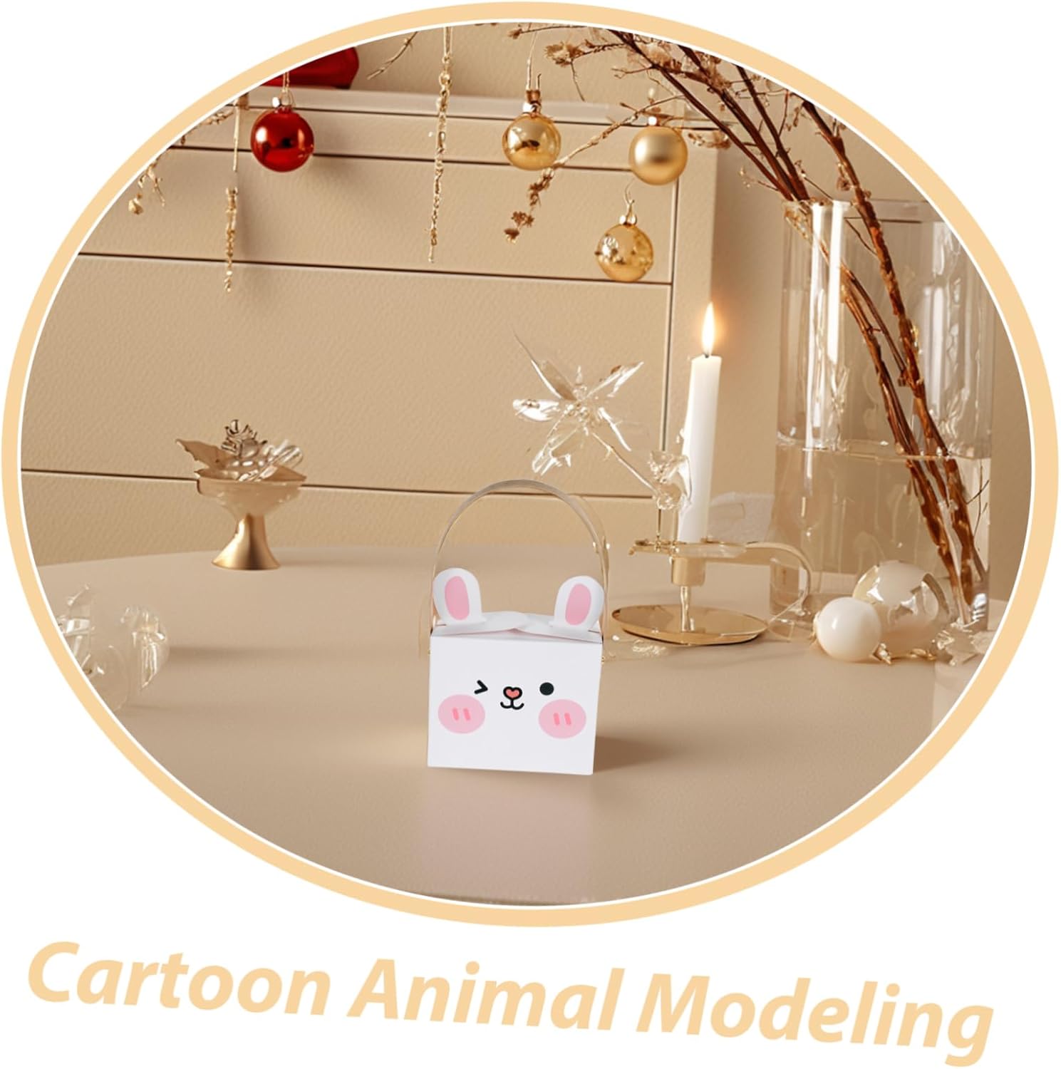 Cute Easter Party Favors Bunny Boxes with Treats for Kids