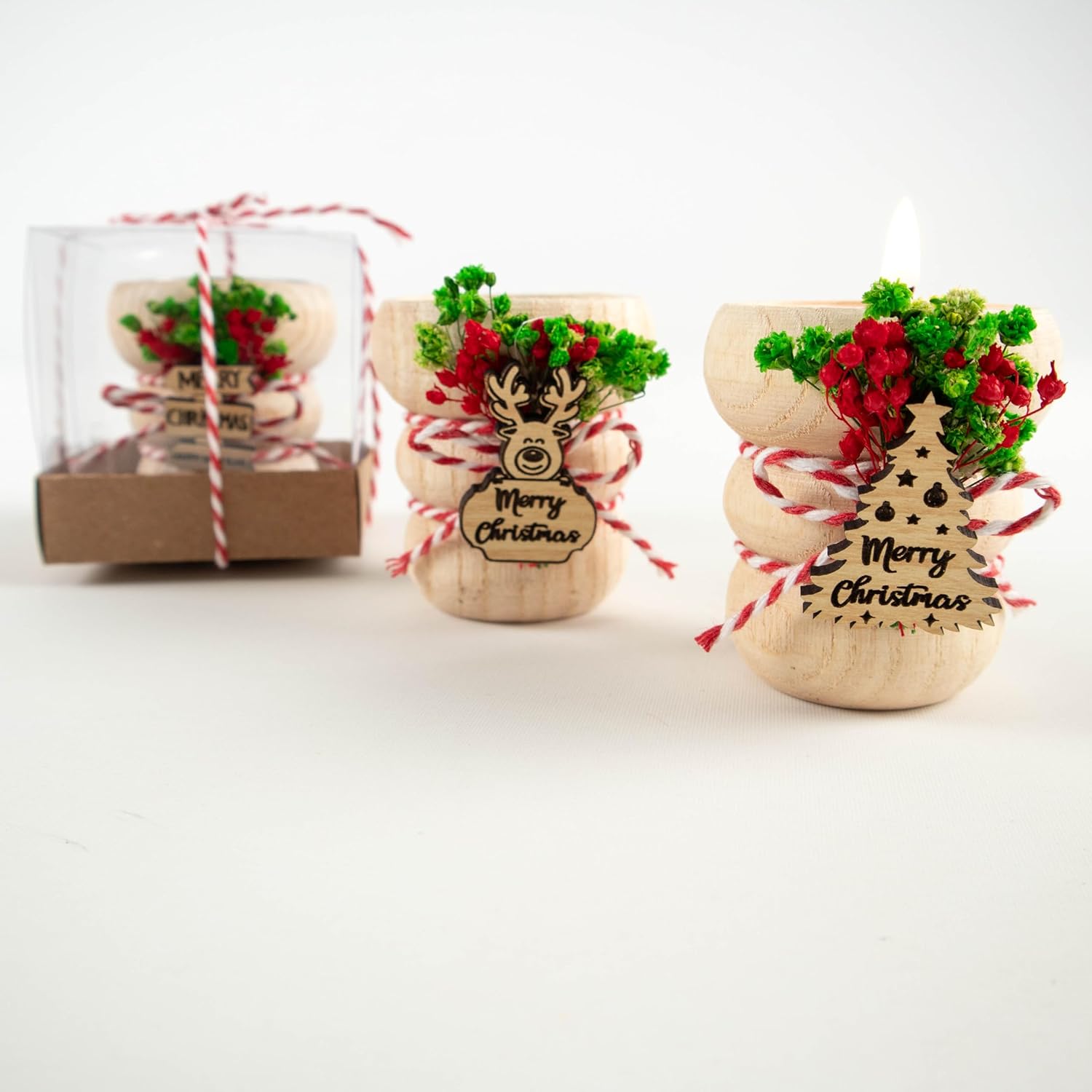Happy Times Favors Christmas Candle Holders Pack of 10
