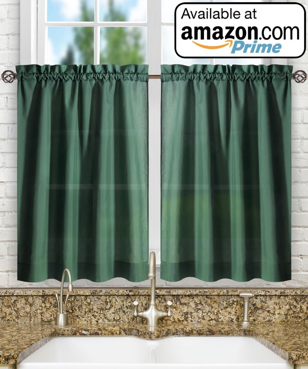 Simple Comfort Ellis 60x38 Inch Ruffled Swag Curtain in Harvest