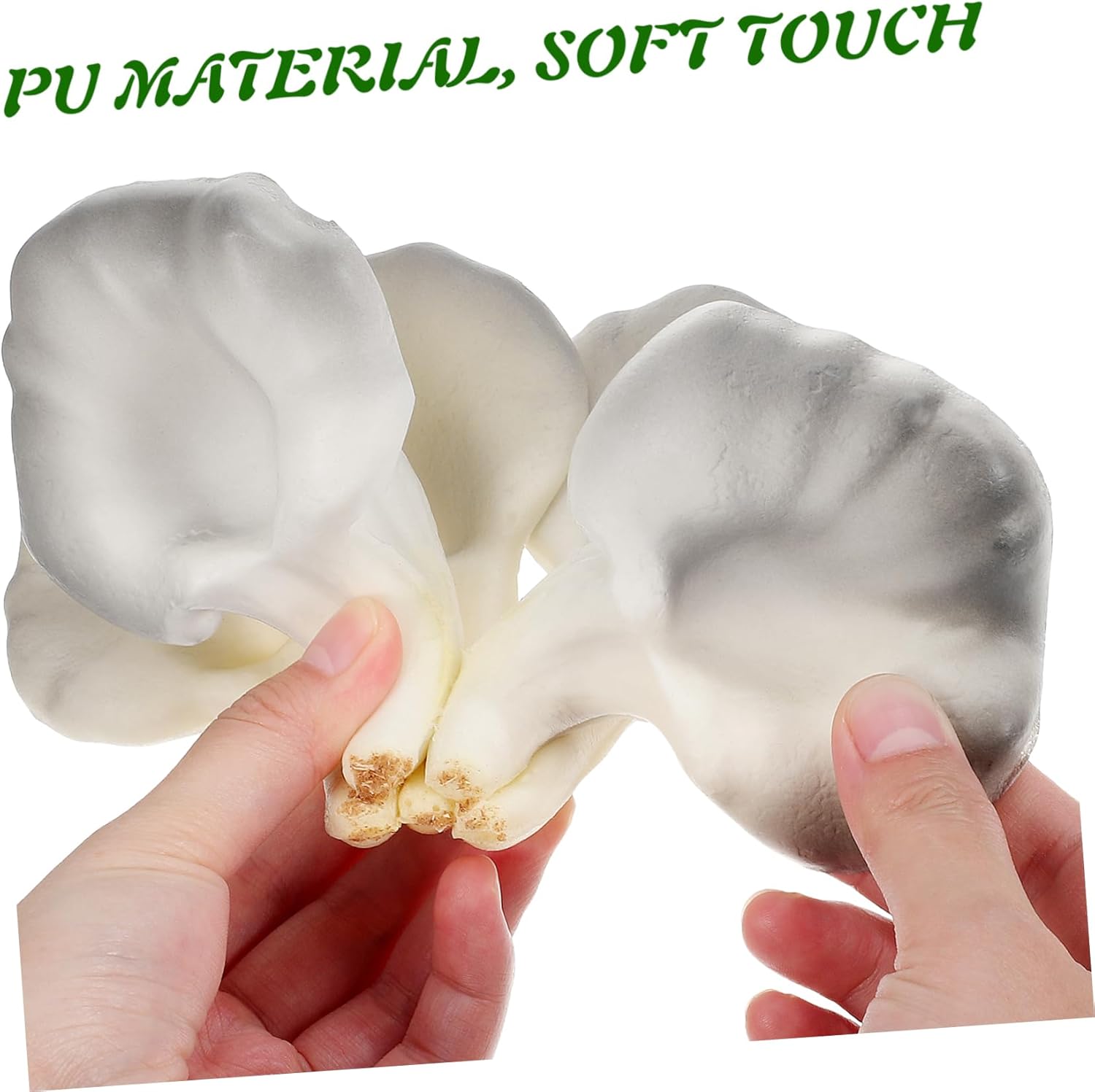 Lifelike Simulation Fake Mushroom Figurine 4-Inch Oyster Mushroom Decor