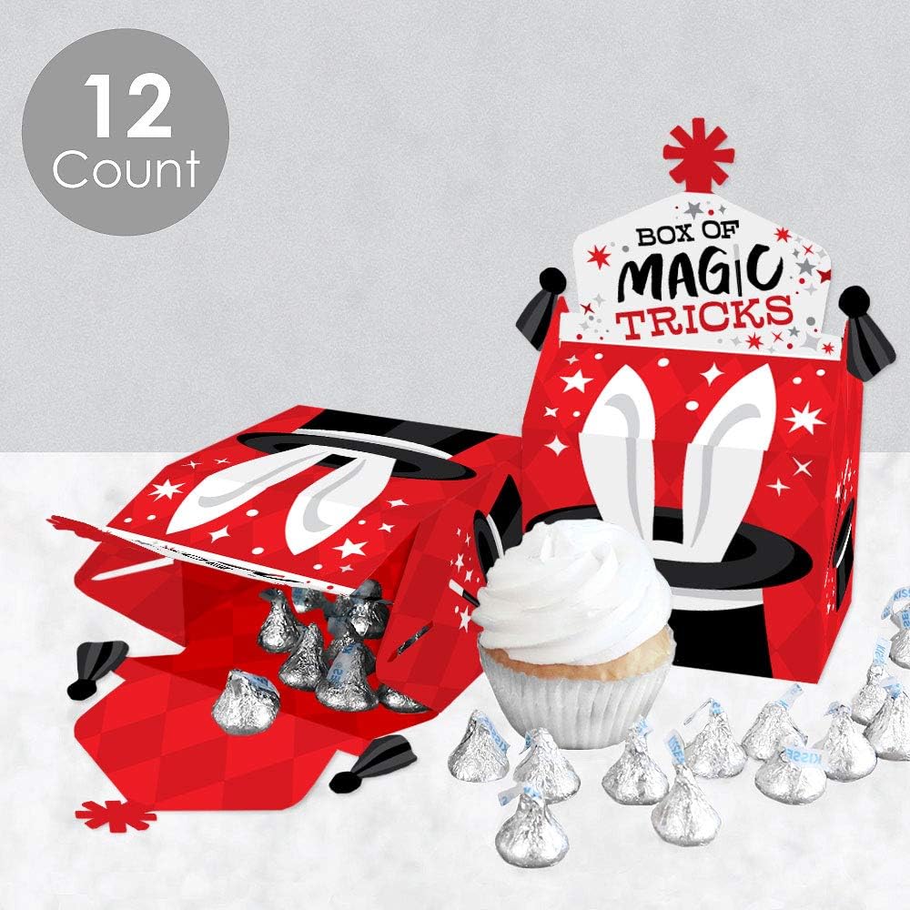Big Dot of Happiness Magic Show Treat Box Set of 12