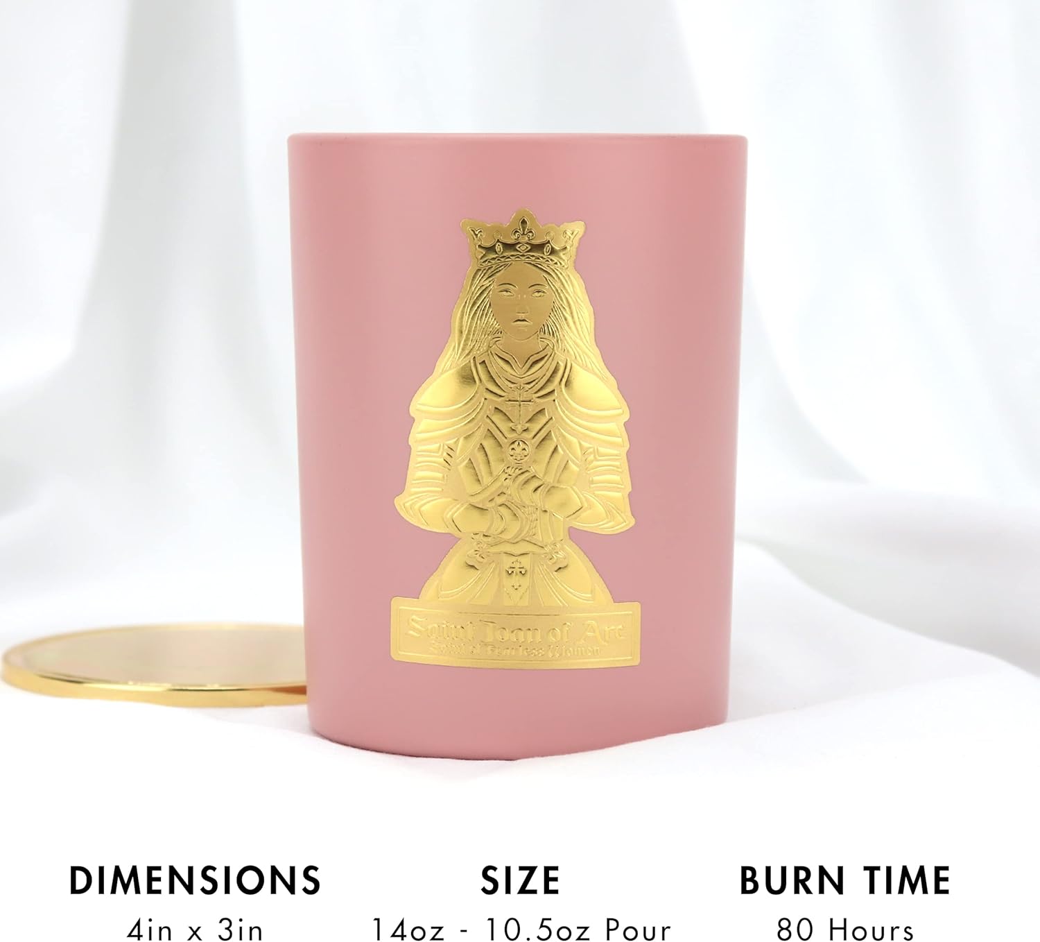 SAINT Joan of Arc Scented Candle with Prayer Coin