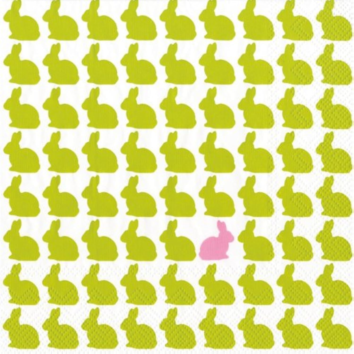 IHR Ideal Home Range Cocktail Napkins 5x5 20-Count Bunny Parade
