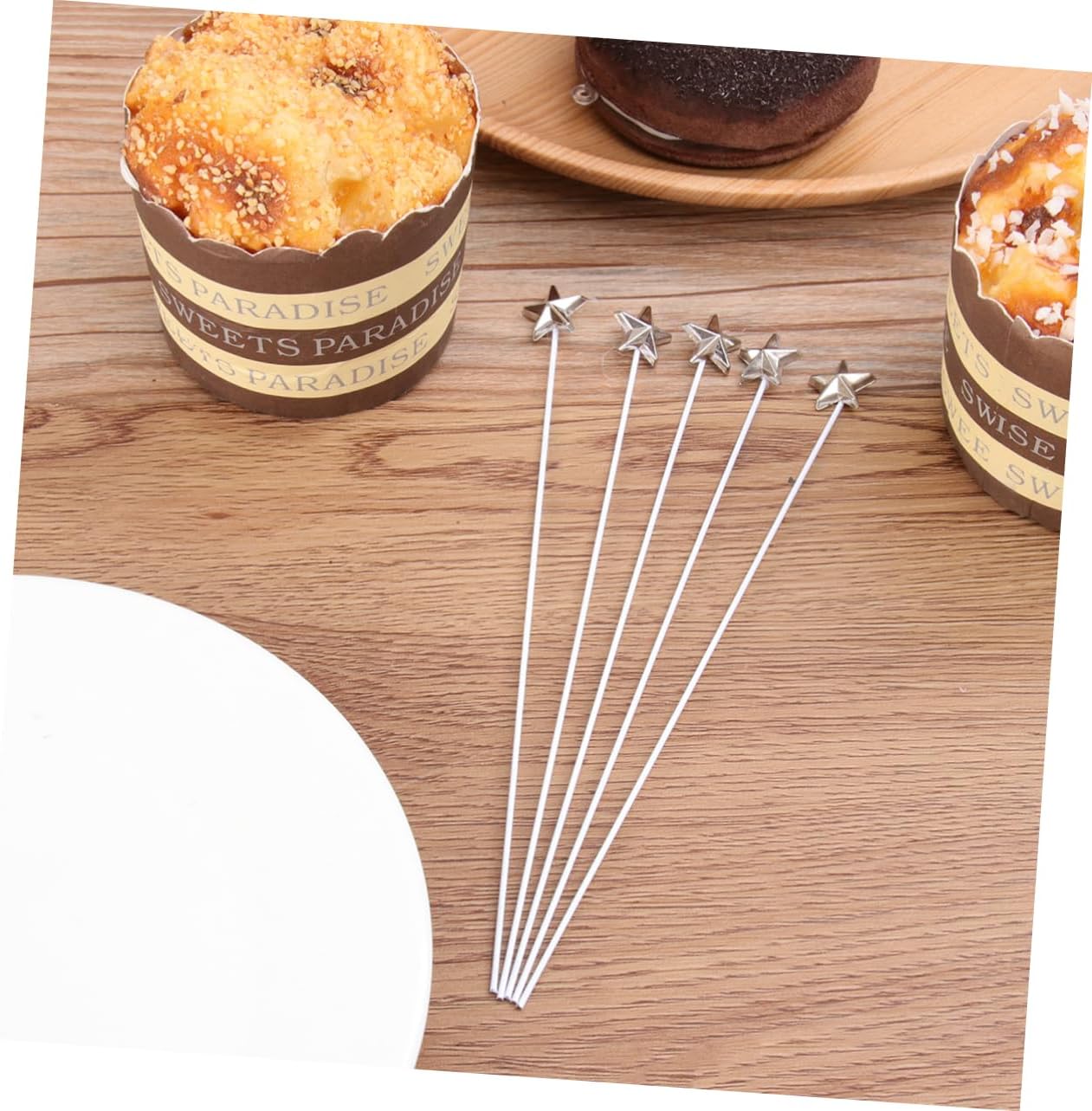 50pcs Five-Pointed Star Cake Insert Toppers