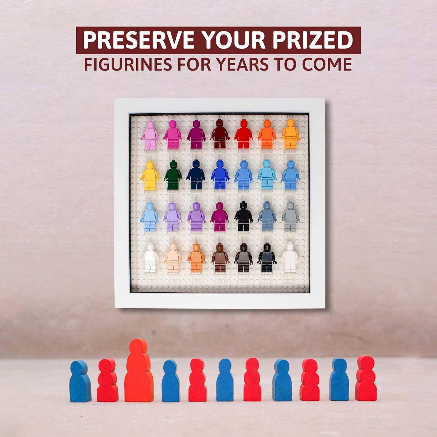 Poster Palooza 10x10 White Shadow Box for Miniature Figures