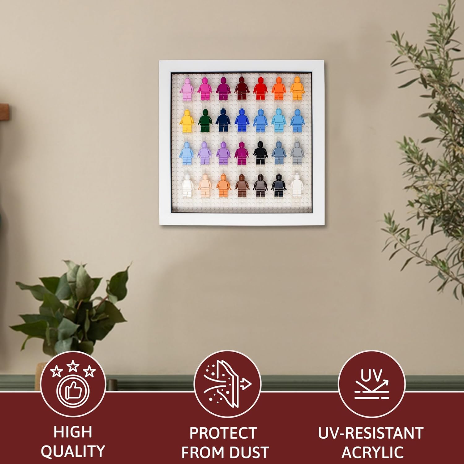 Poster Palooza 10x10 White Shadow Box for Miniature Figures