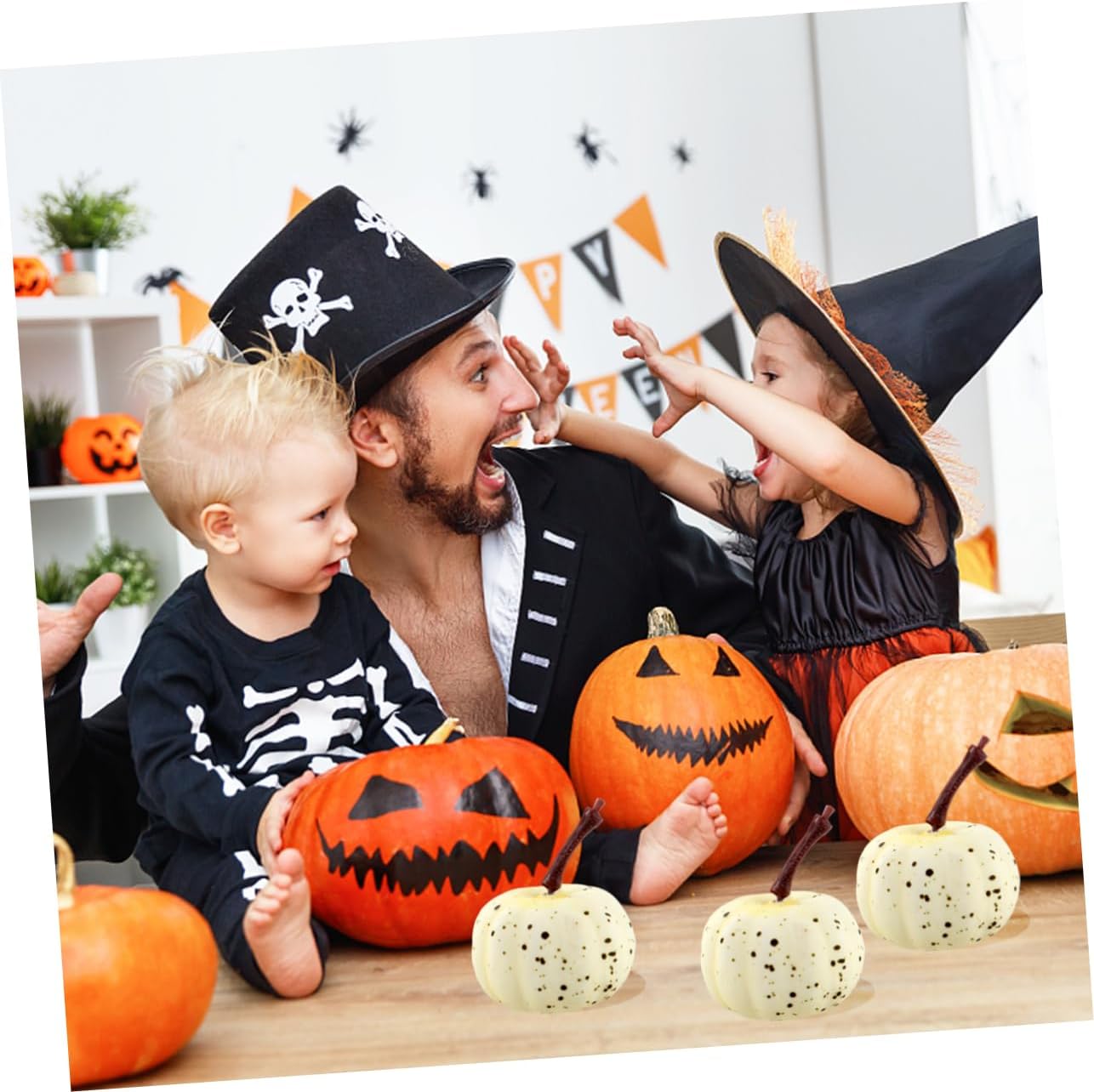 PRETYZOOM Halloween Pumpkins Decorative Set