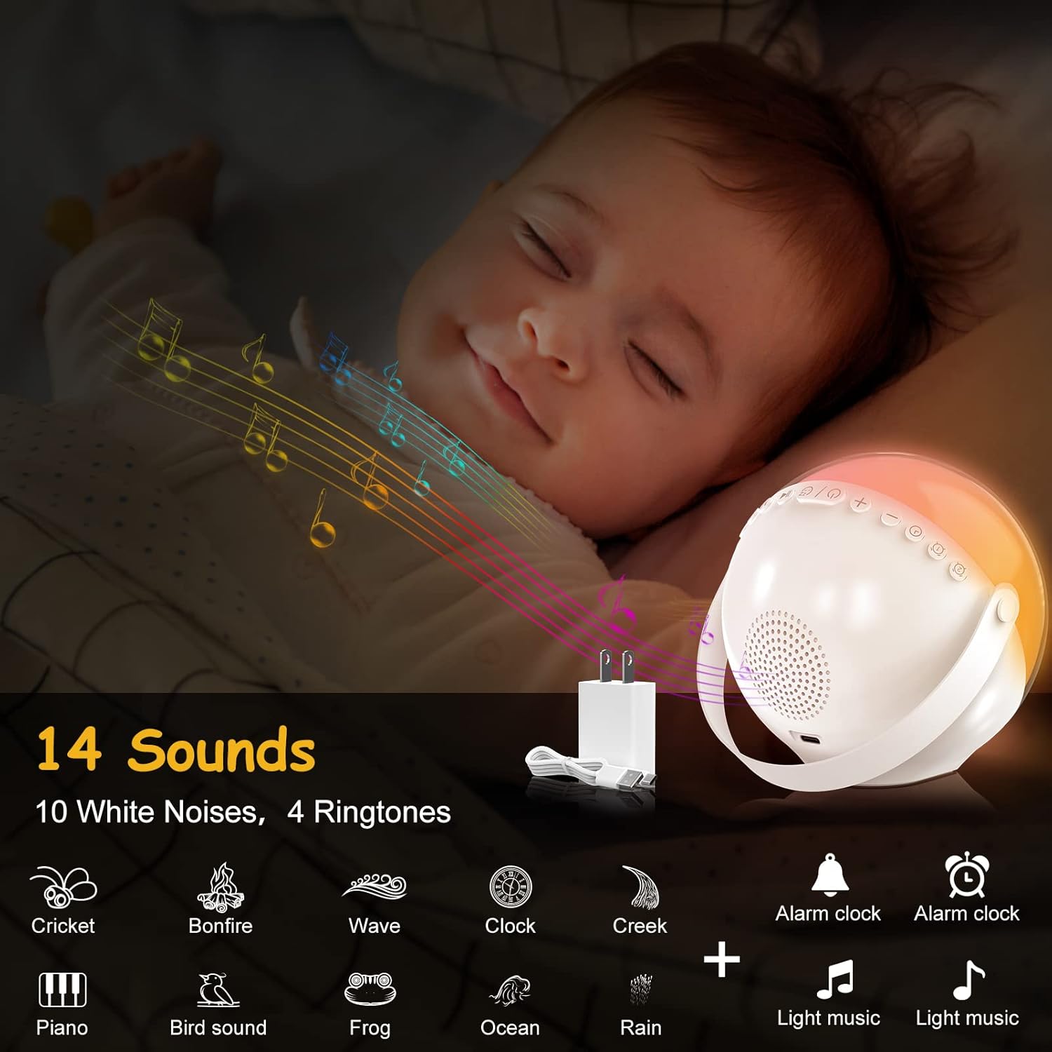 Kids Alarm Clock with Wake Up Light and Music Player
