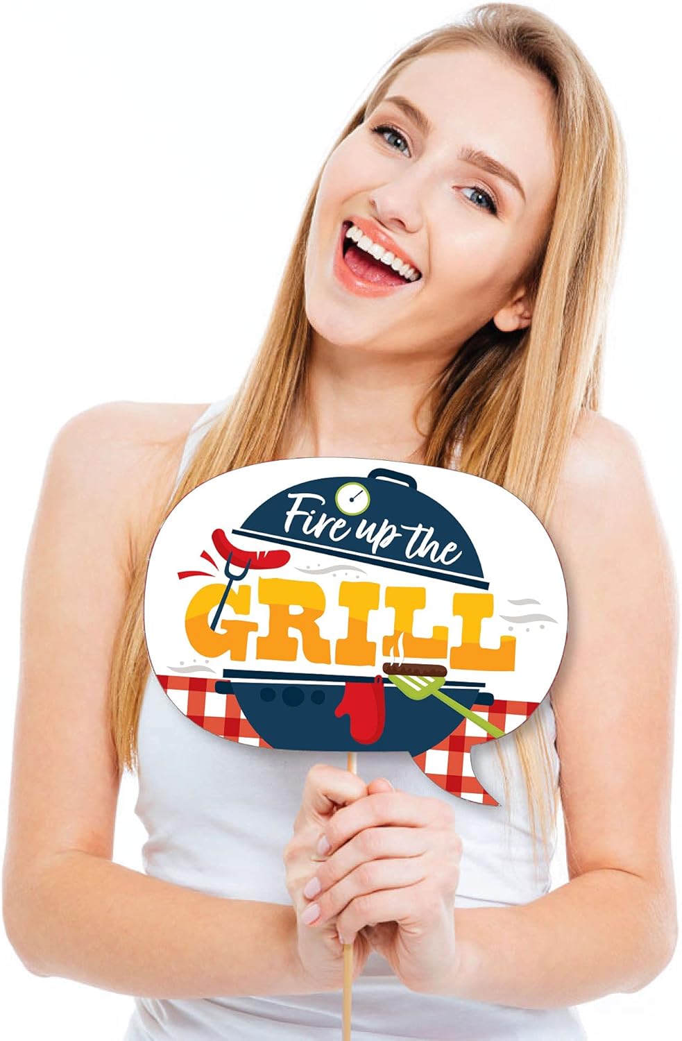 Fire Up the Grill Photo Booth Props Kit - 20 Count