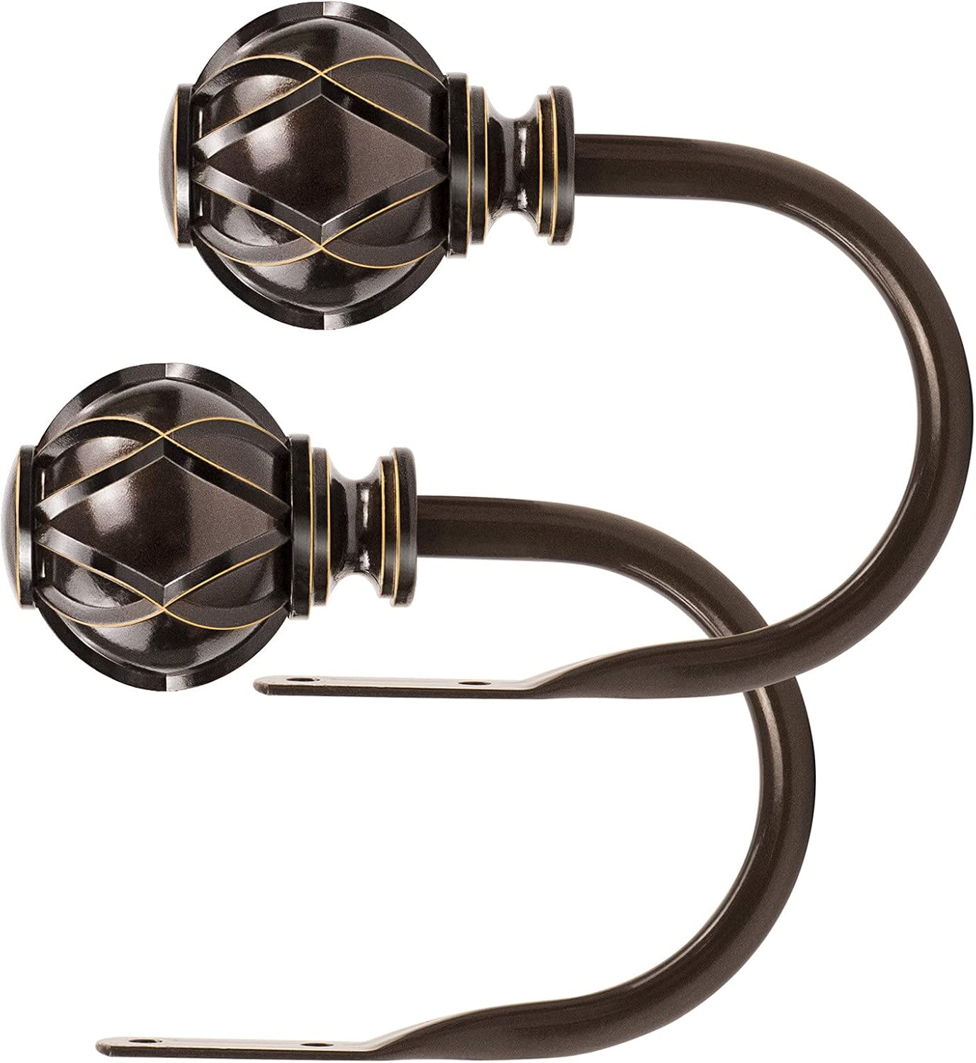 KAMANINA Decorative Curtain Holdbacks Antique Bronze 1 Pair 2 Pack