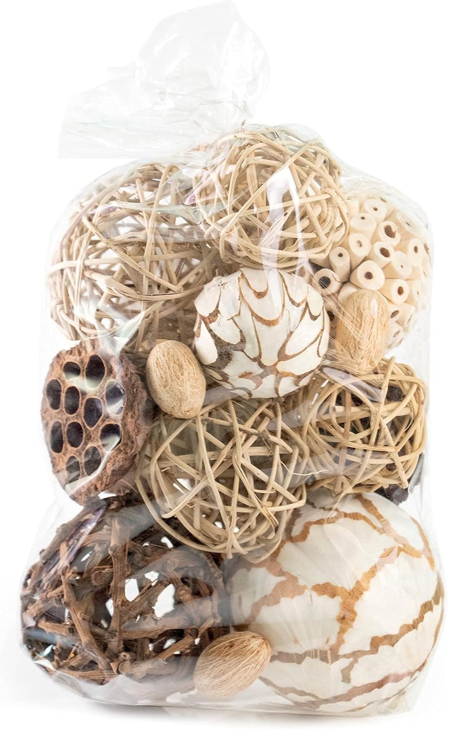 ANDALUCA Natural Tones Decorative Balls for Vases and Bowls