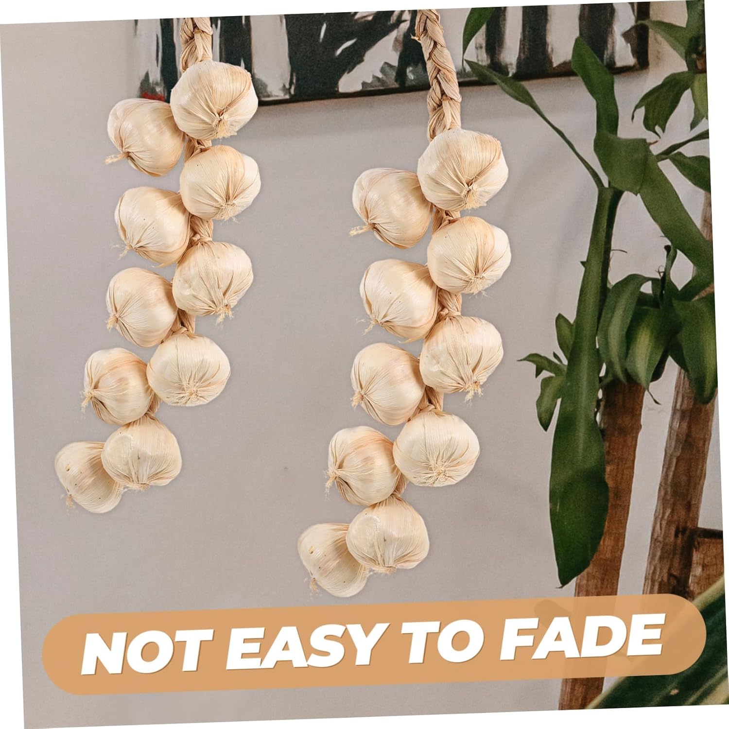 3Pcs Lifelike Fake Garlic Strings for Home and Photography Props