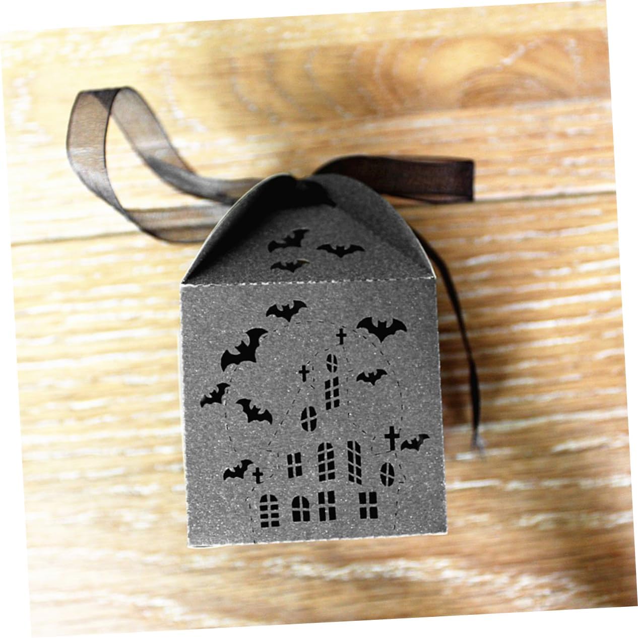 Halloween Bat Candy Box Wedding Favor Case Iridescent