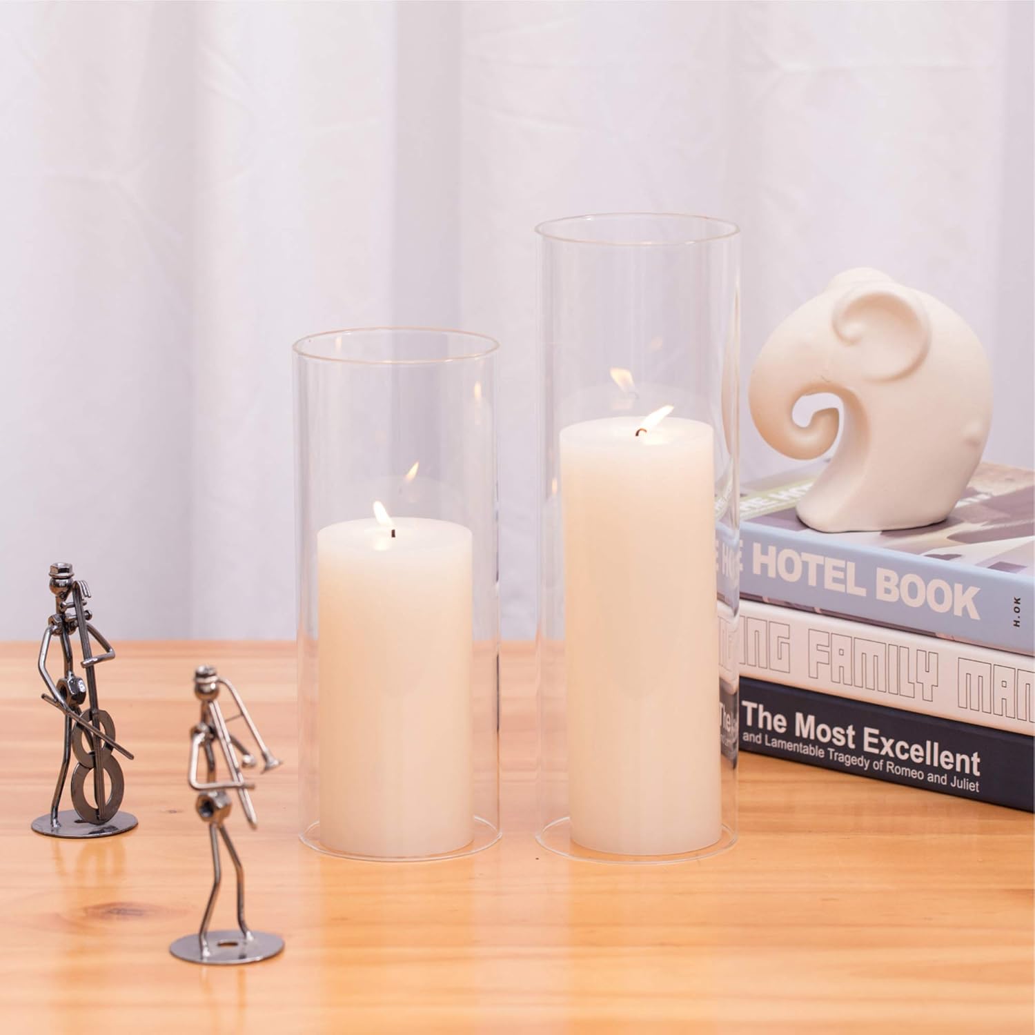WGVI Hurricane Candle Holder Sleeve 4 Inch Wide 6 Inch Tall