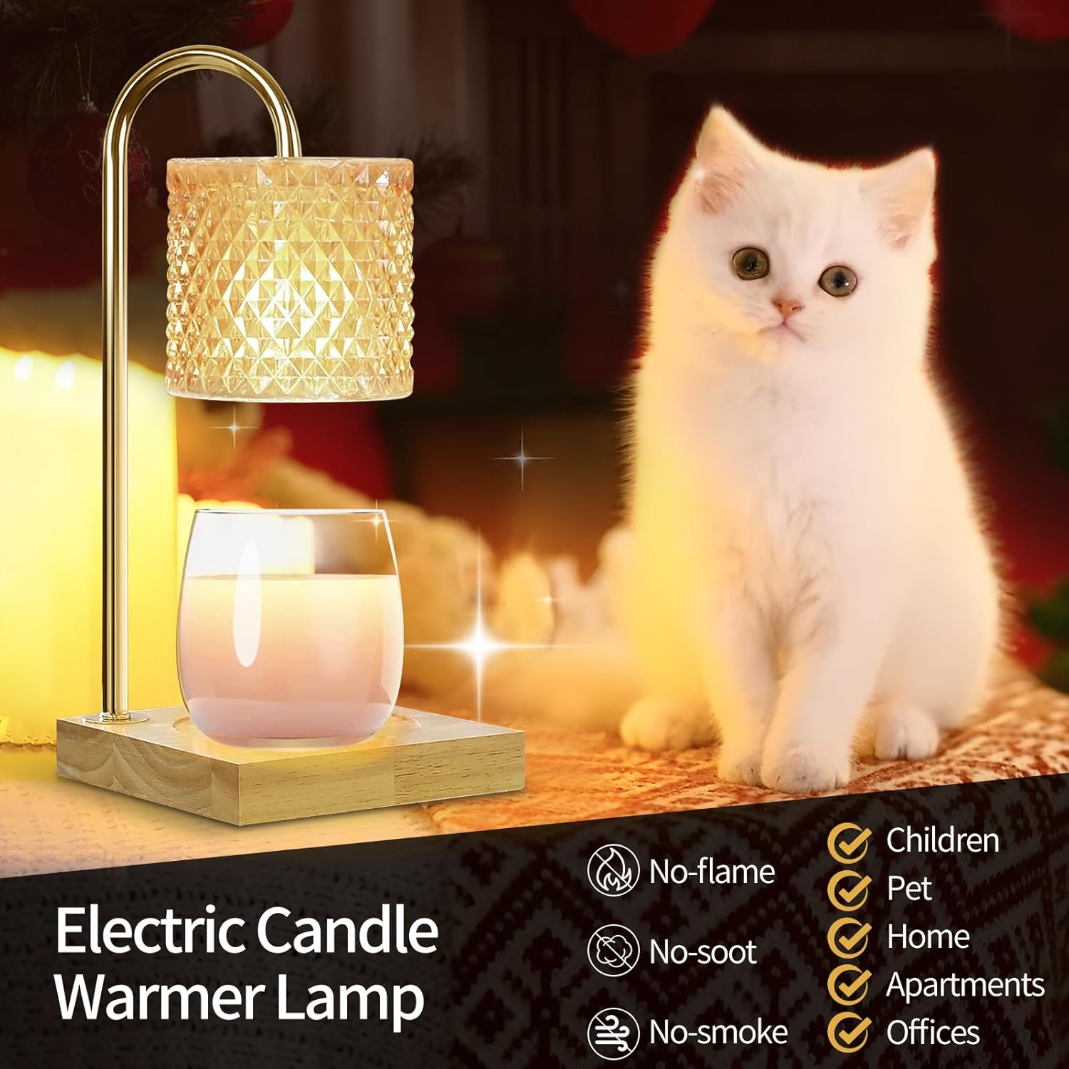 TigQiang Candle Warmer Lamp with Timer and Dimmer
