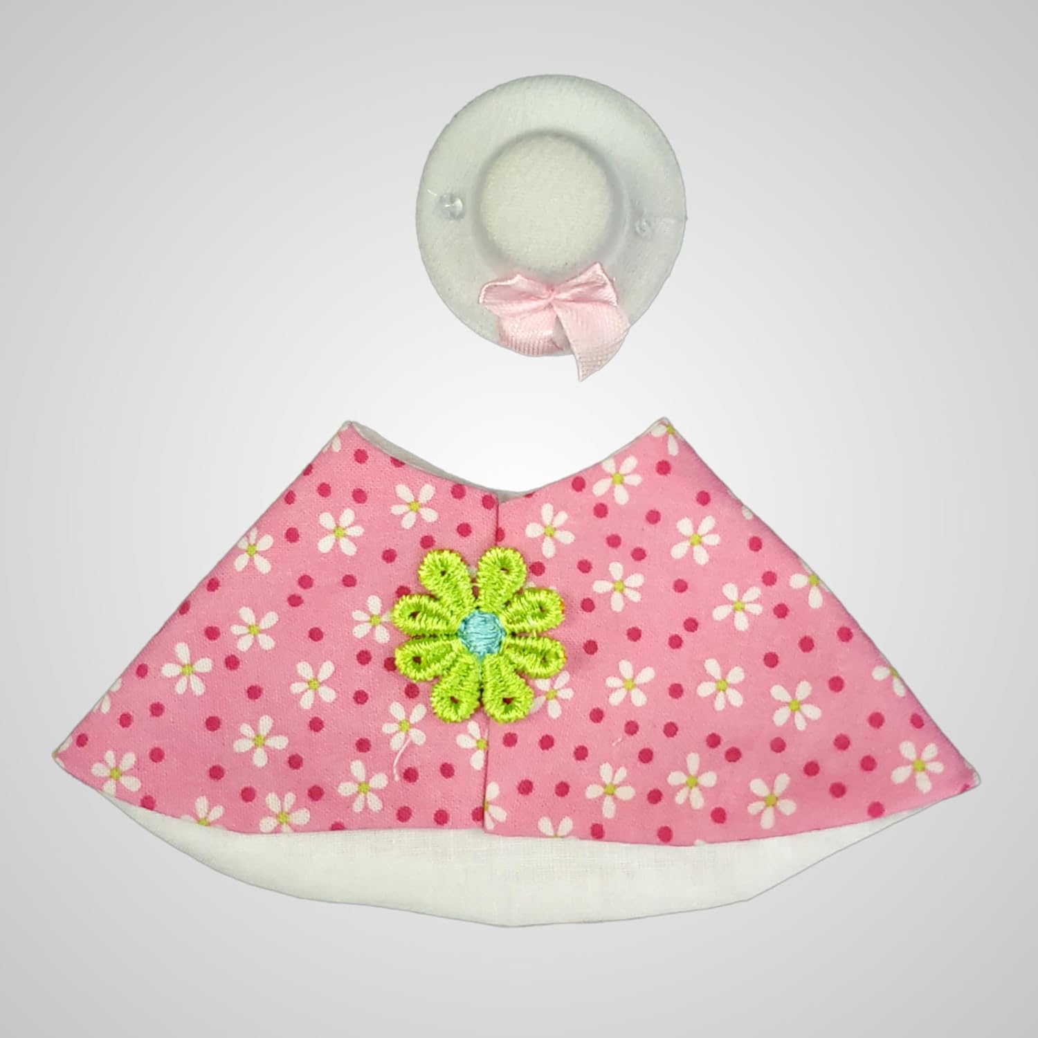 Pink Flower Outfit for 7 Inch Desk Goose