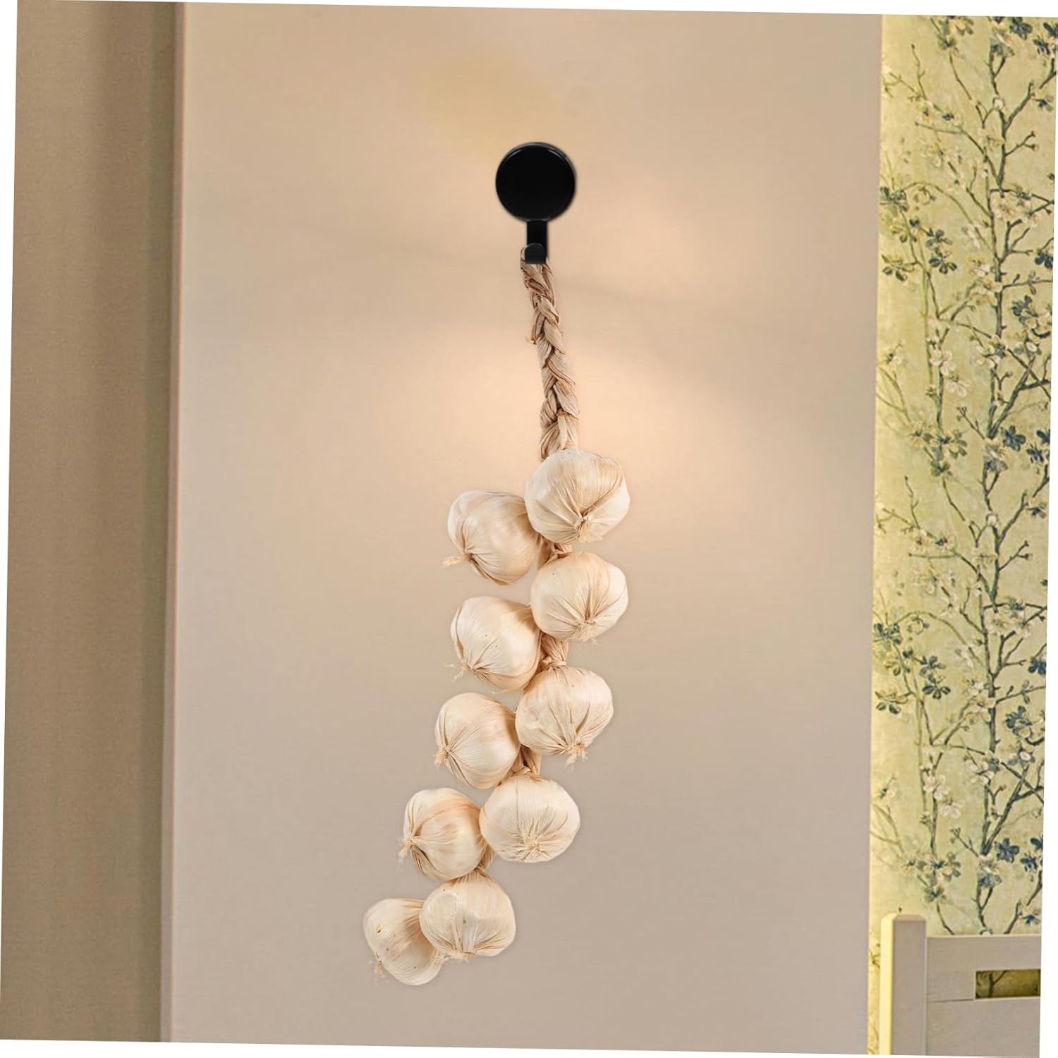 Cabilock 3Pcs Artificial Garlic Strings Kitchen Decor