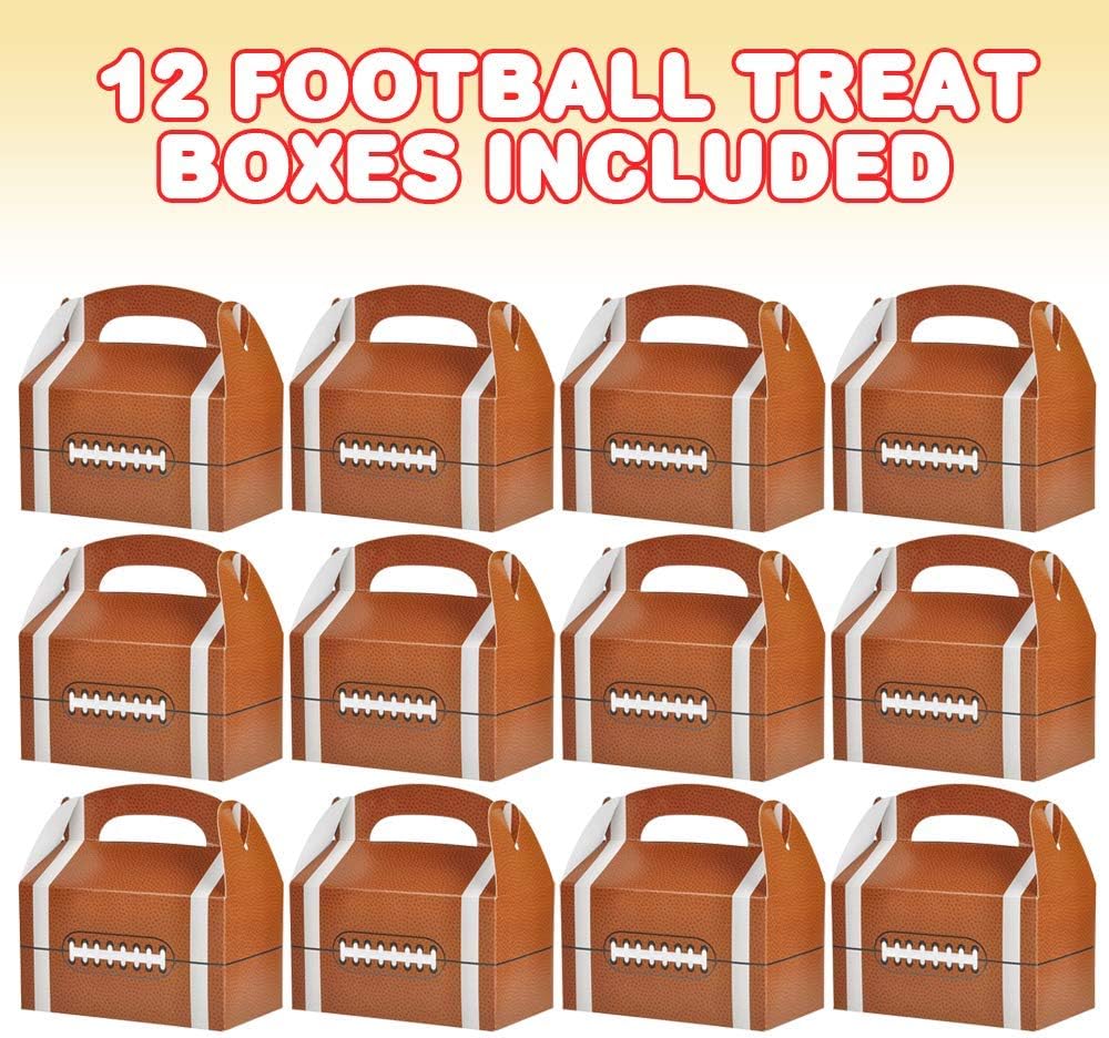 ArtCreativity Football Treat Boxes Pack of 12