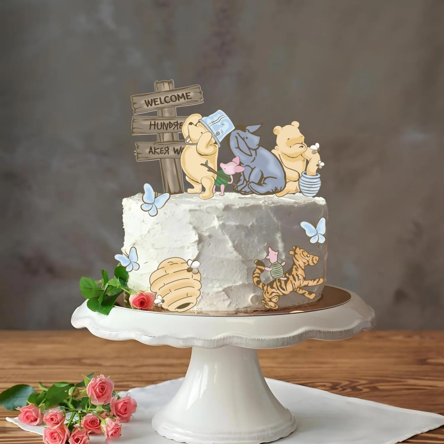 Winnie The Pooh Cake Topper Kit 12PCS