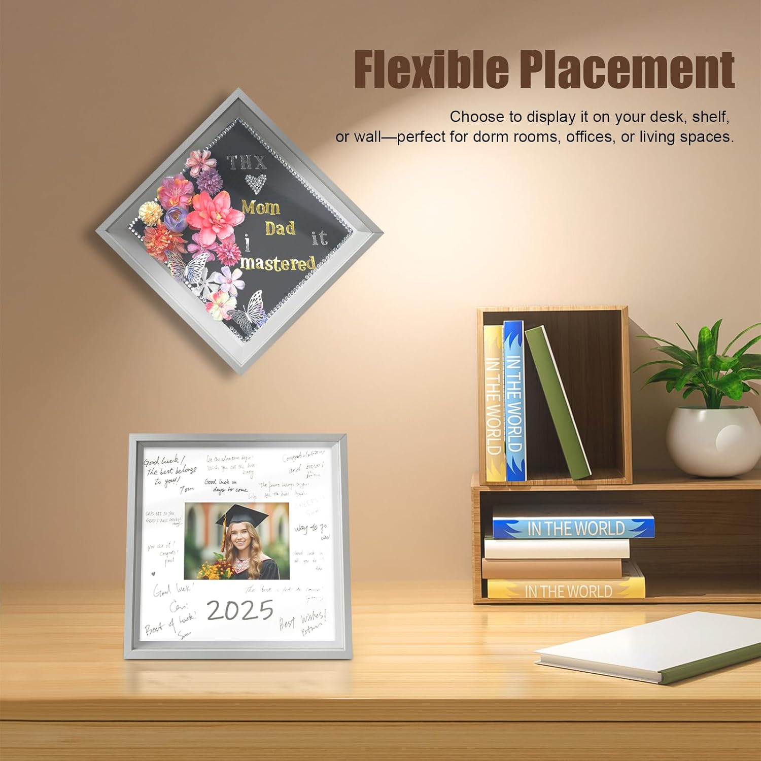 Elegant 12x12 Shadow Box Frame for Graduation and Family Memories