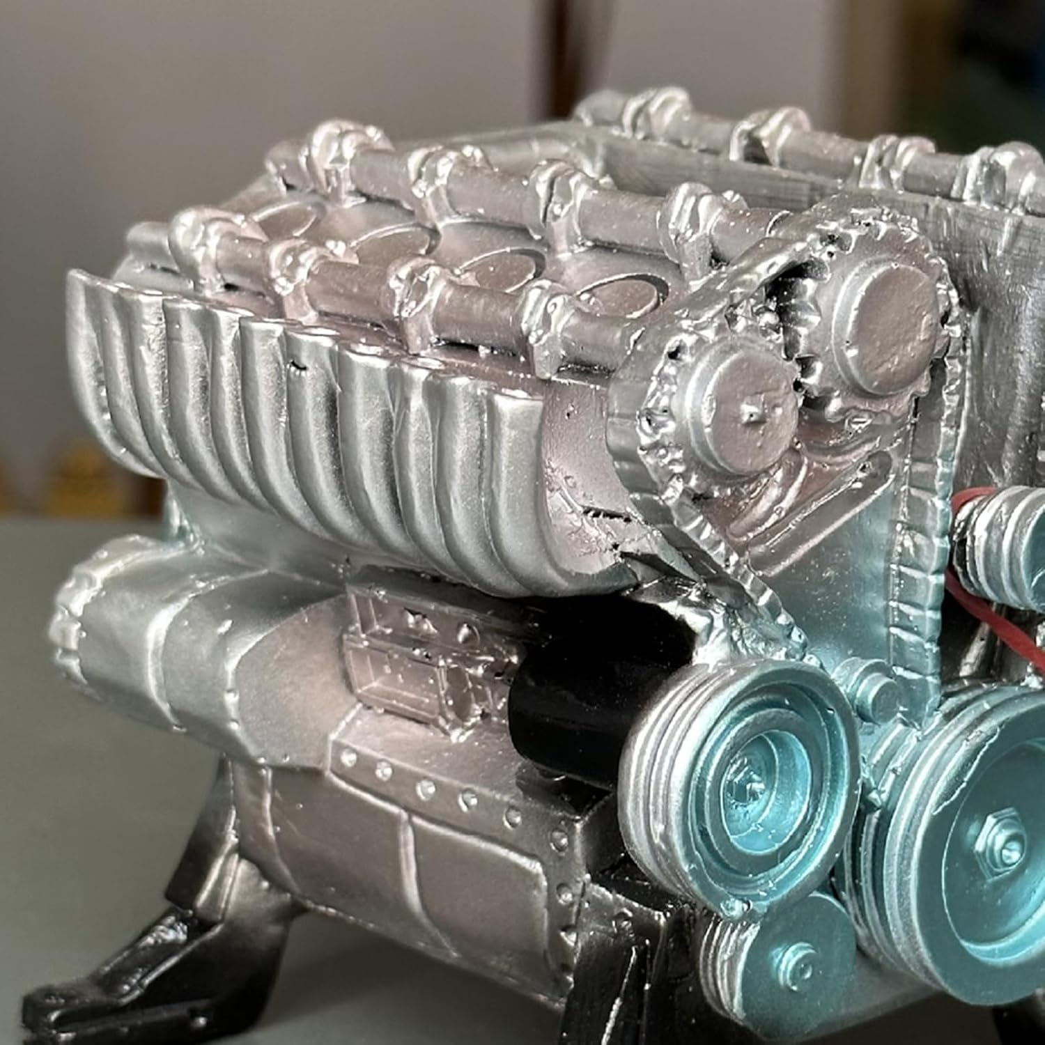 Meideli V8 Engine Model 4 8 Cylinder Car Resin Decoration