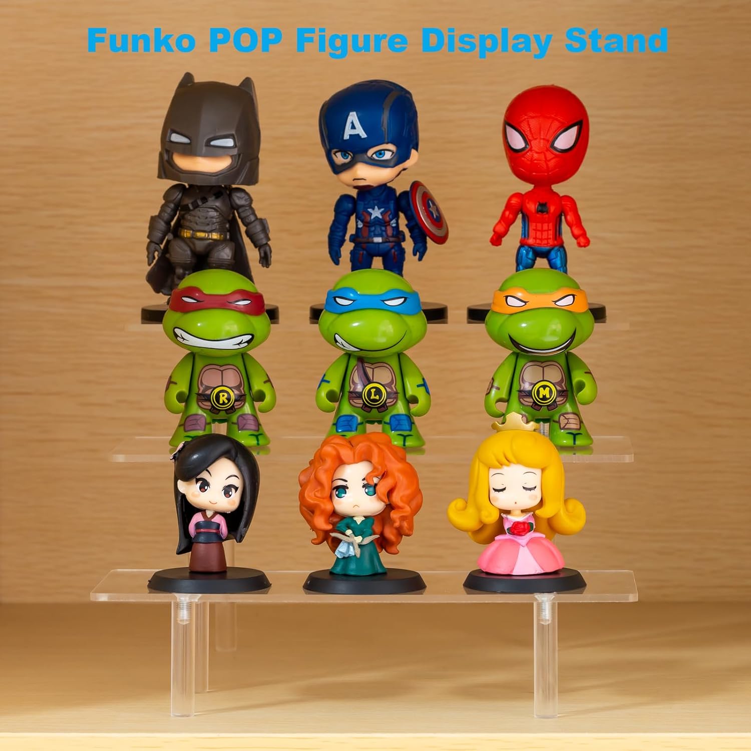 3 Tier Acrylic Display Risers for Organizing Perfume and Collectibles