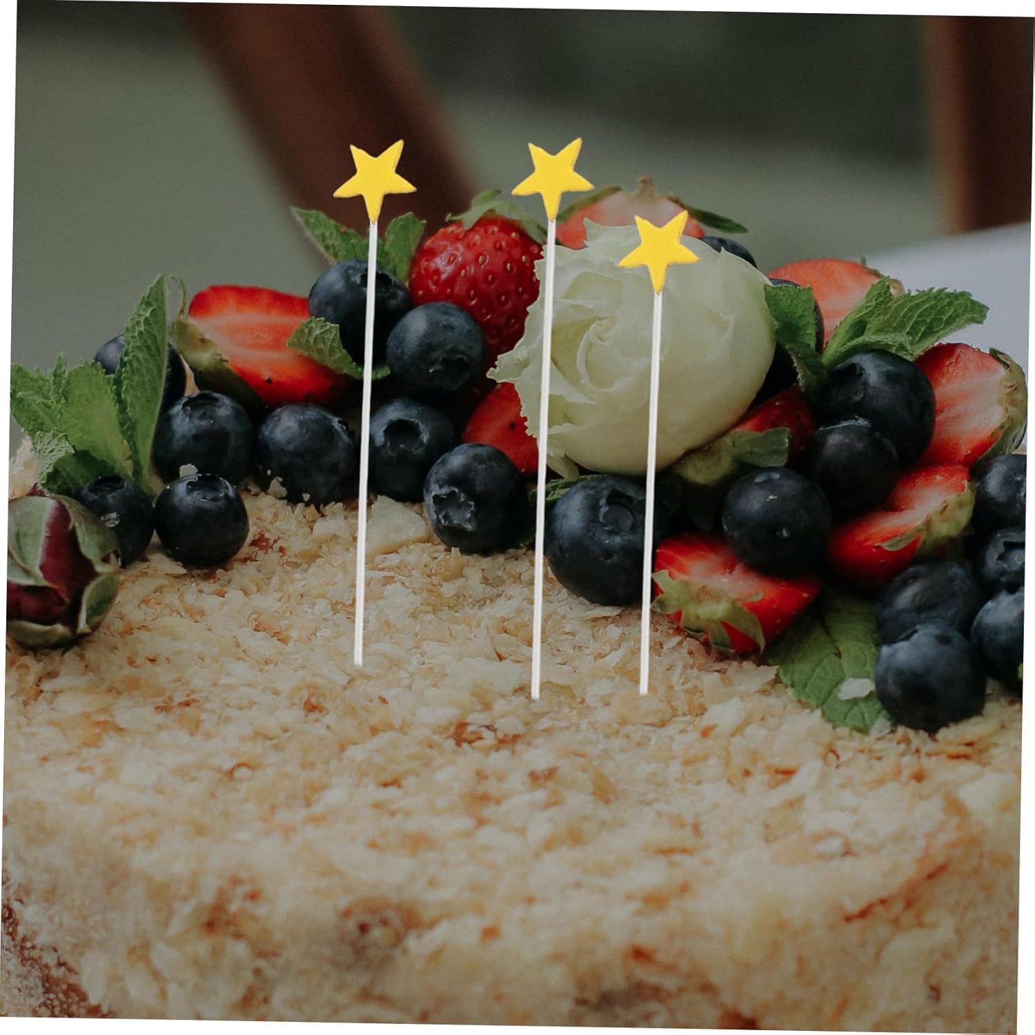 100pcs Star Cupcake Toppers for Birthday and Shower Celebrations