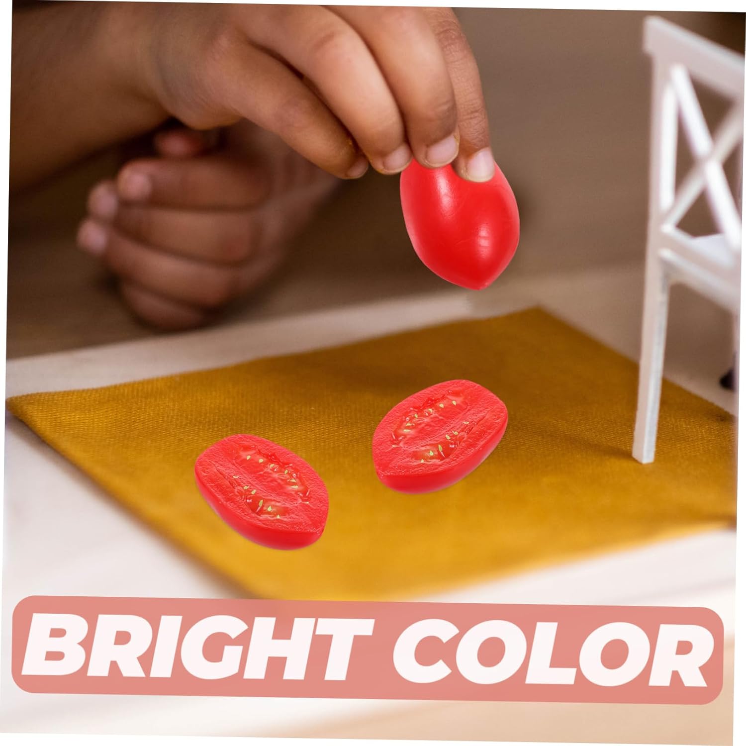 Healifty 10pcs Simulated Half Cherry Tomato Decor