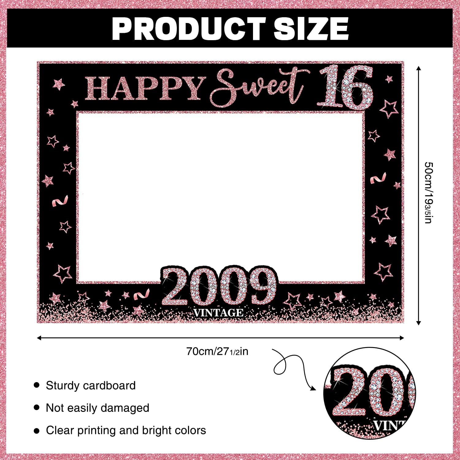 Sweet 16 Photo Booth Props Set for Girls