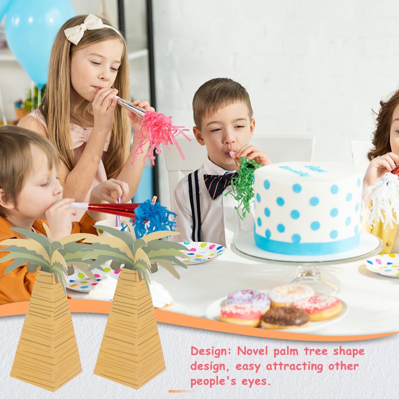Amosfun Palm Tree Candy Box Wrappers 24Pcs