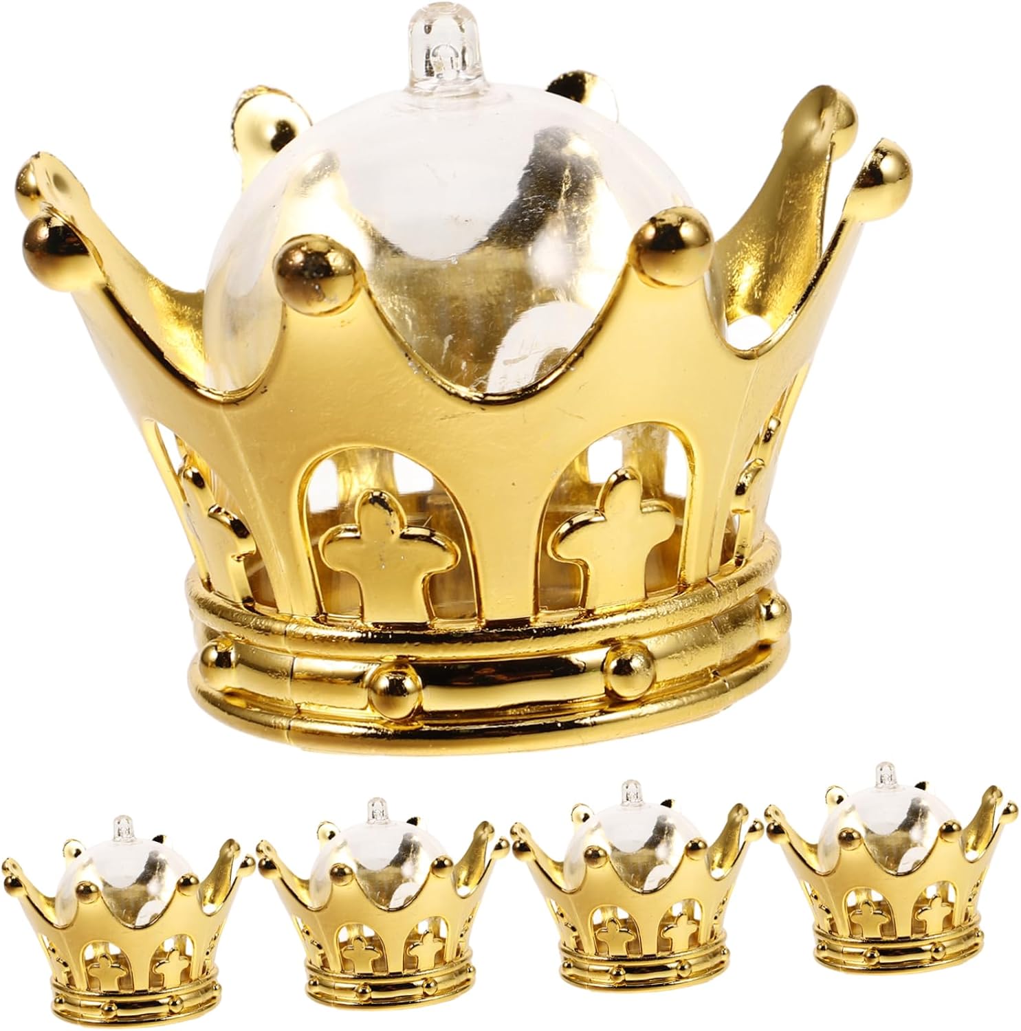 12pcs Party Decorations Candy Boxes Wedding Crown Centerpieces
