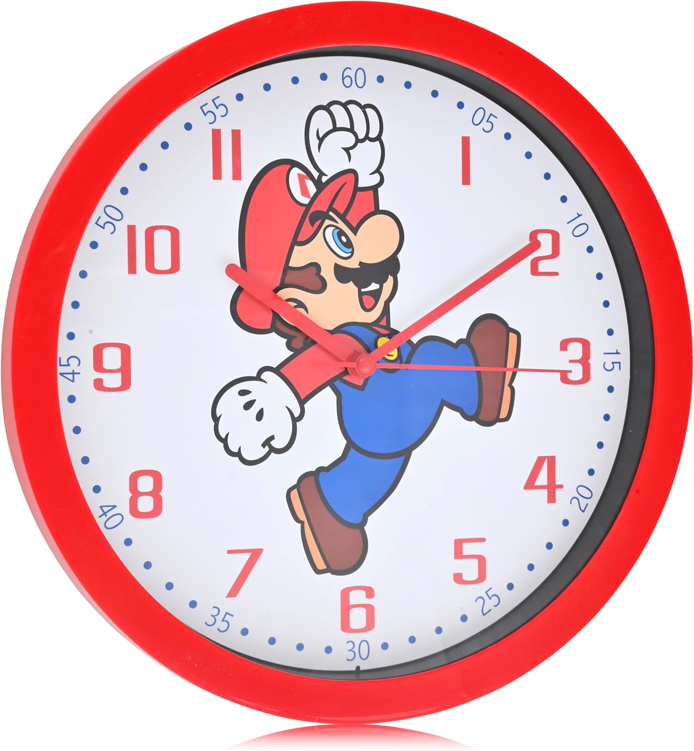 Accutime Super Mario Wall Clock - 12 Inch Analog for Kids