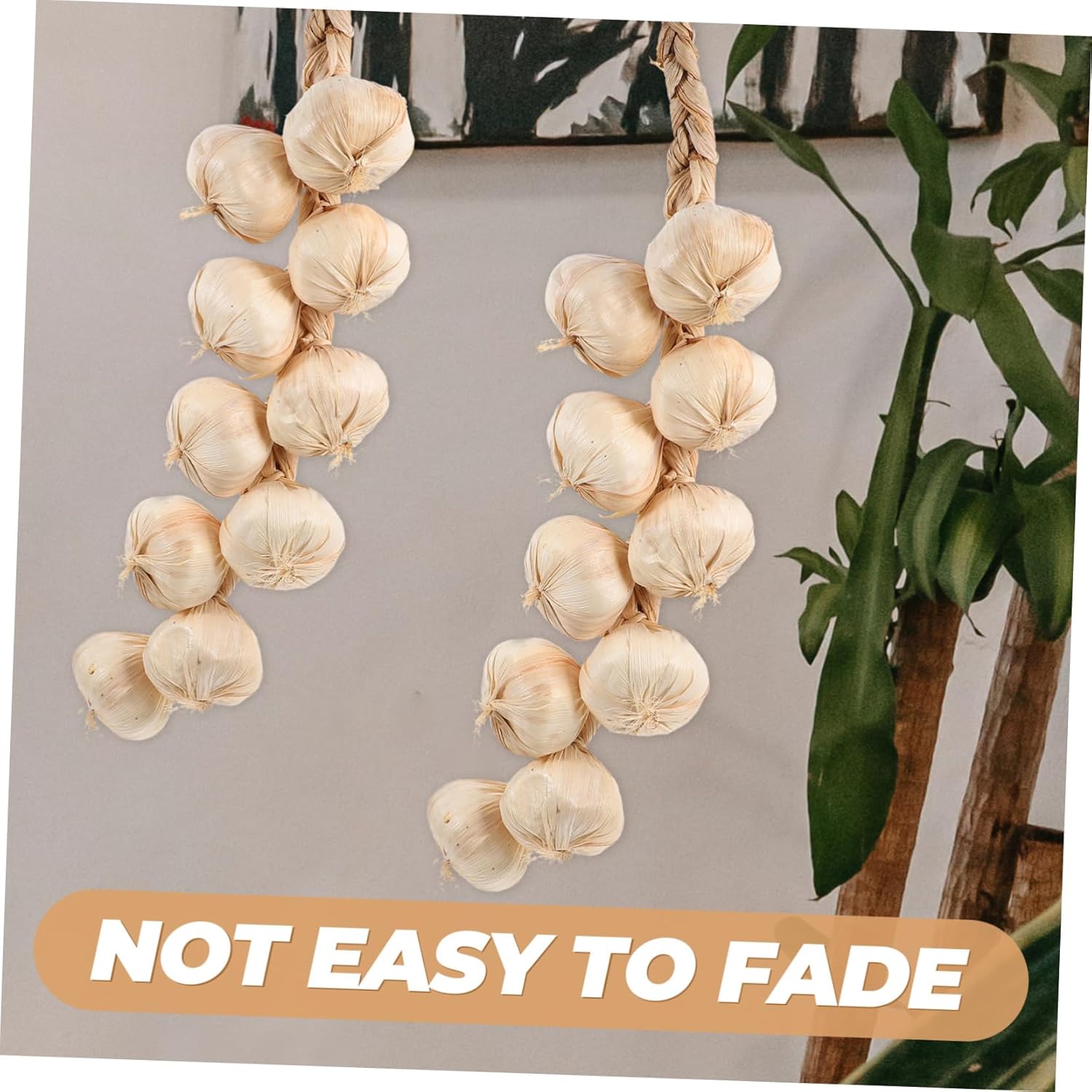Cabilock 3Pcs Artificial Garlic Strings Hanging Decor