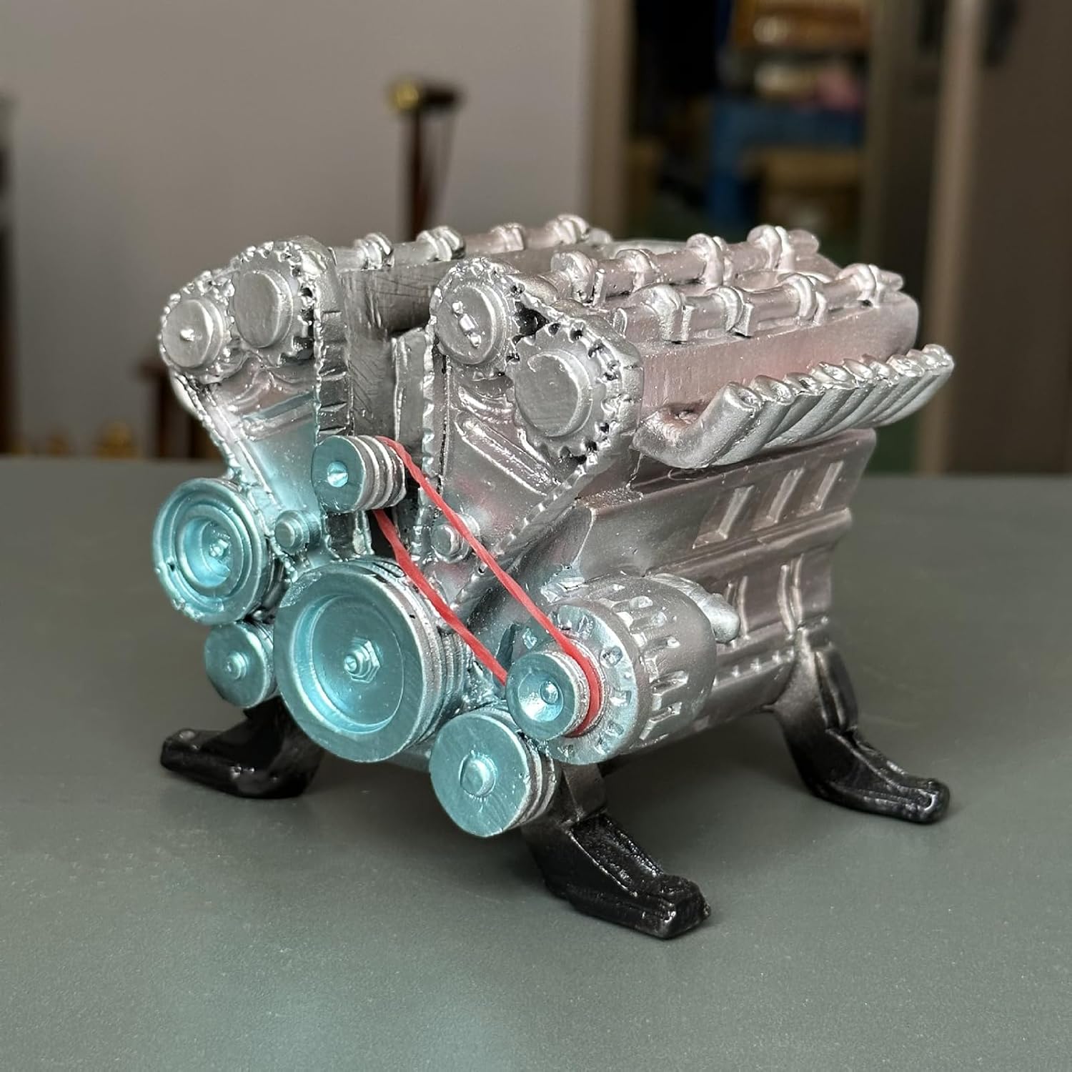 Meideli V8 Engine Model 4 8 Cylinder Car Resin Decoration