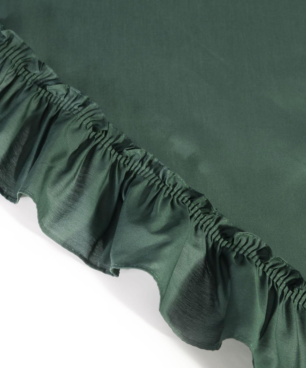 Simple Comfort Ellis 60x38 Inch Ruffled Swag Curtain in Harvest