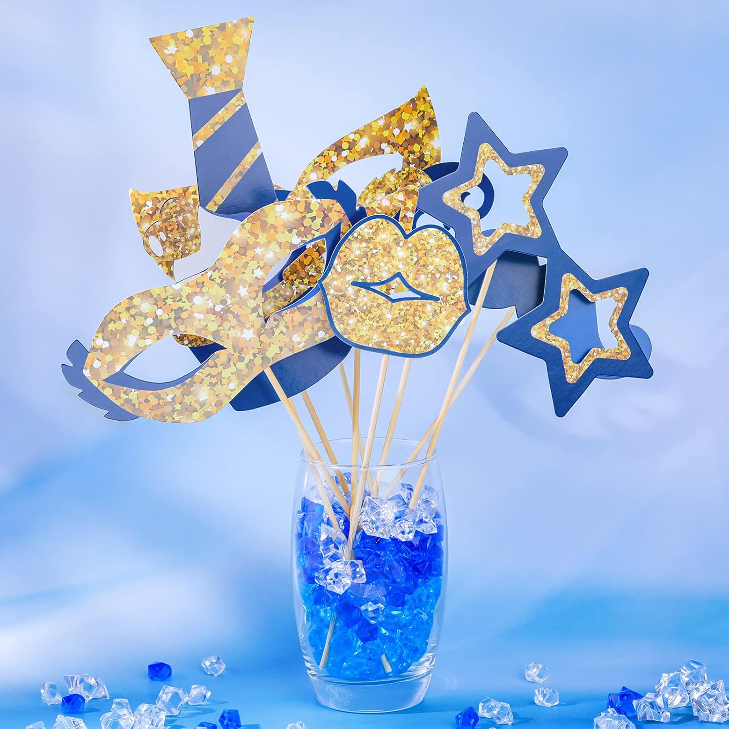 Zonon 24 Piece Photo Booth Props for Parties