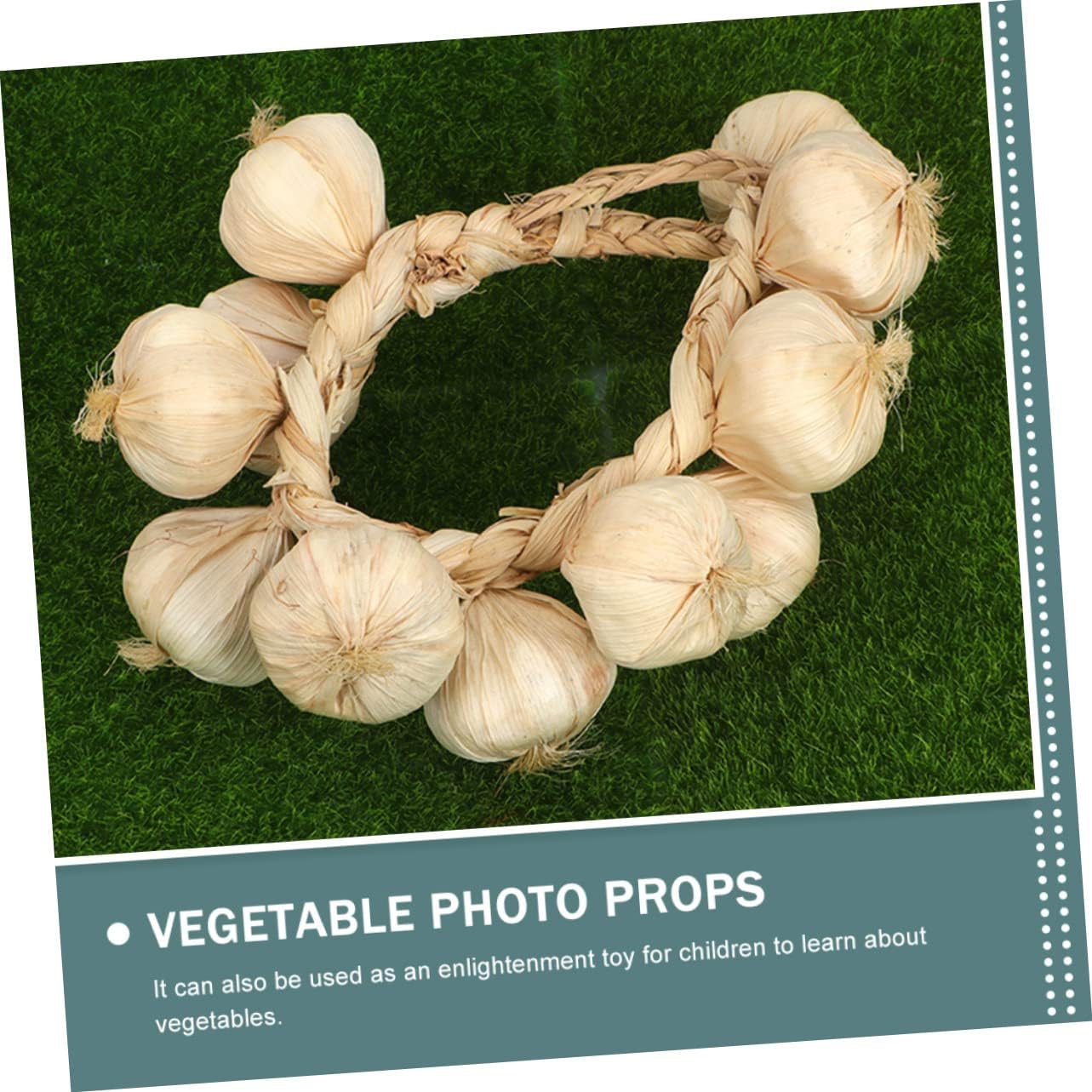2Pcs Lifelike Garlic Strings Wall Hanging Decor
