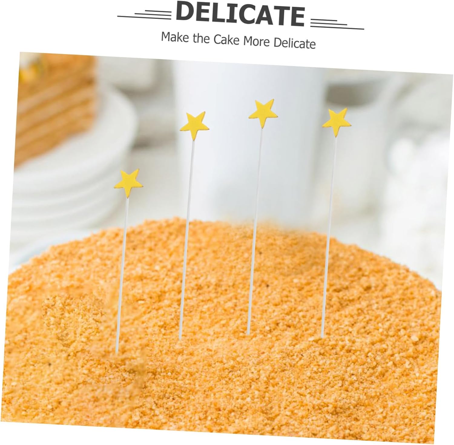 100pcs Star Cupcake Toppers for Birthday and Shower Celebrations